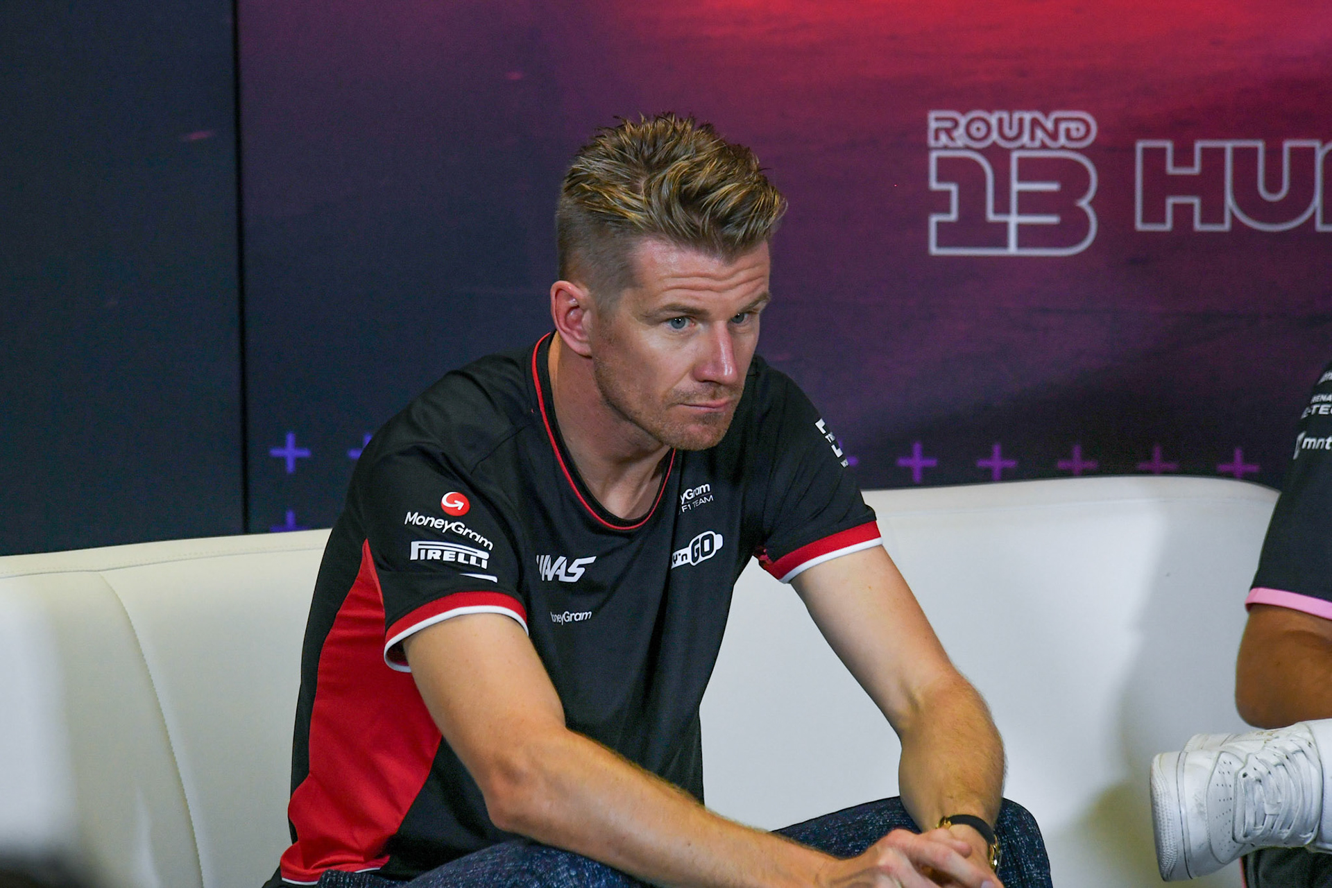 Nico Hülkenberg #27, MoneyGram Haas F1 Team in der Pressekonferenz;Formel 1 Budapest / Ungarn, 20.07.2024