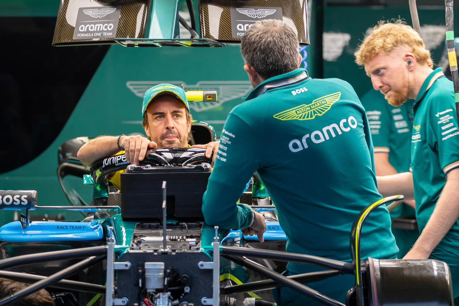 Fernando Alonso #14, Aston Martin Aramco F1 Team; F1 GP Imola / Italien Donnerstag, 16.05.2024