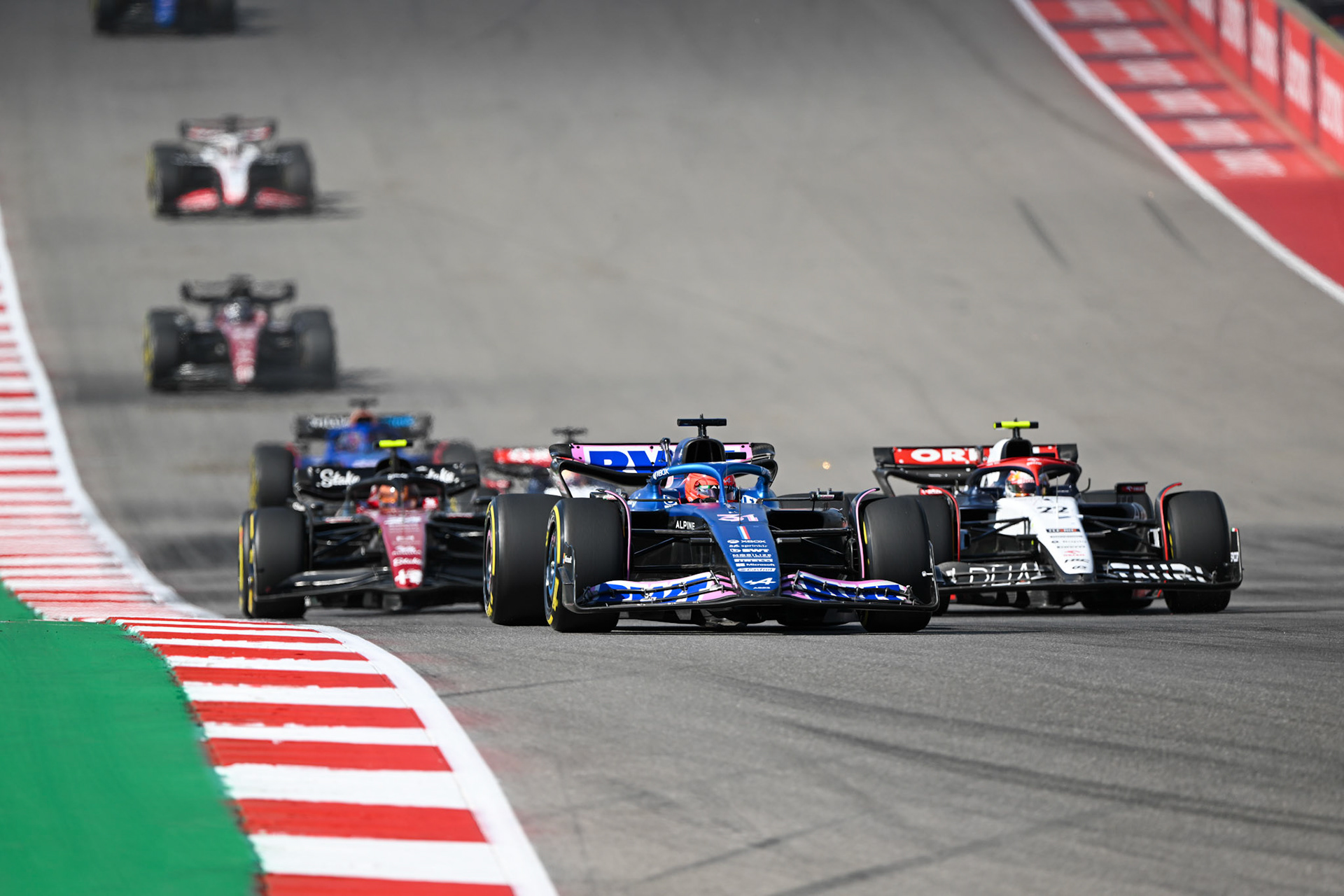 Esteban Ocon (FRA) Alpine F1 Team; Formel 1 GP USA Austin Texas. Sonntag 22.10.2023