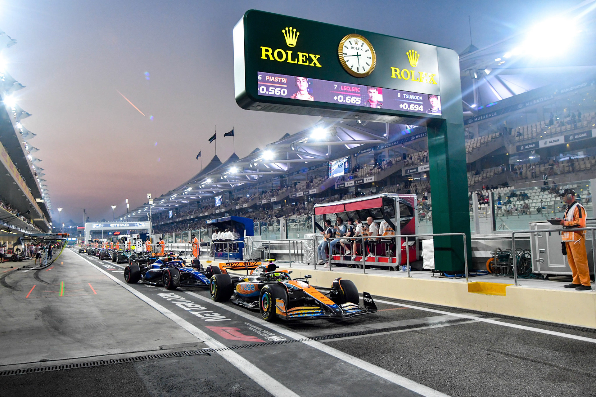 Lando Norris (GBR) McLaren F1 Team; Formel 1 GP Abu Dhabi. Freitag 24.11.2023