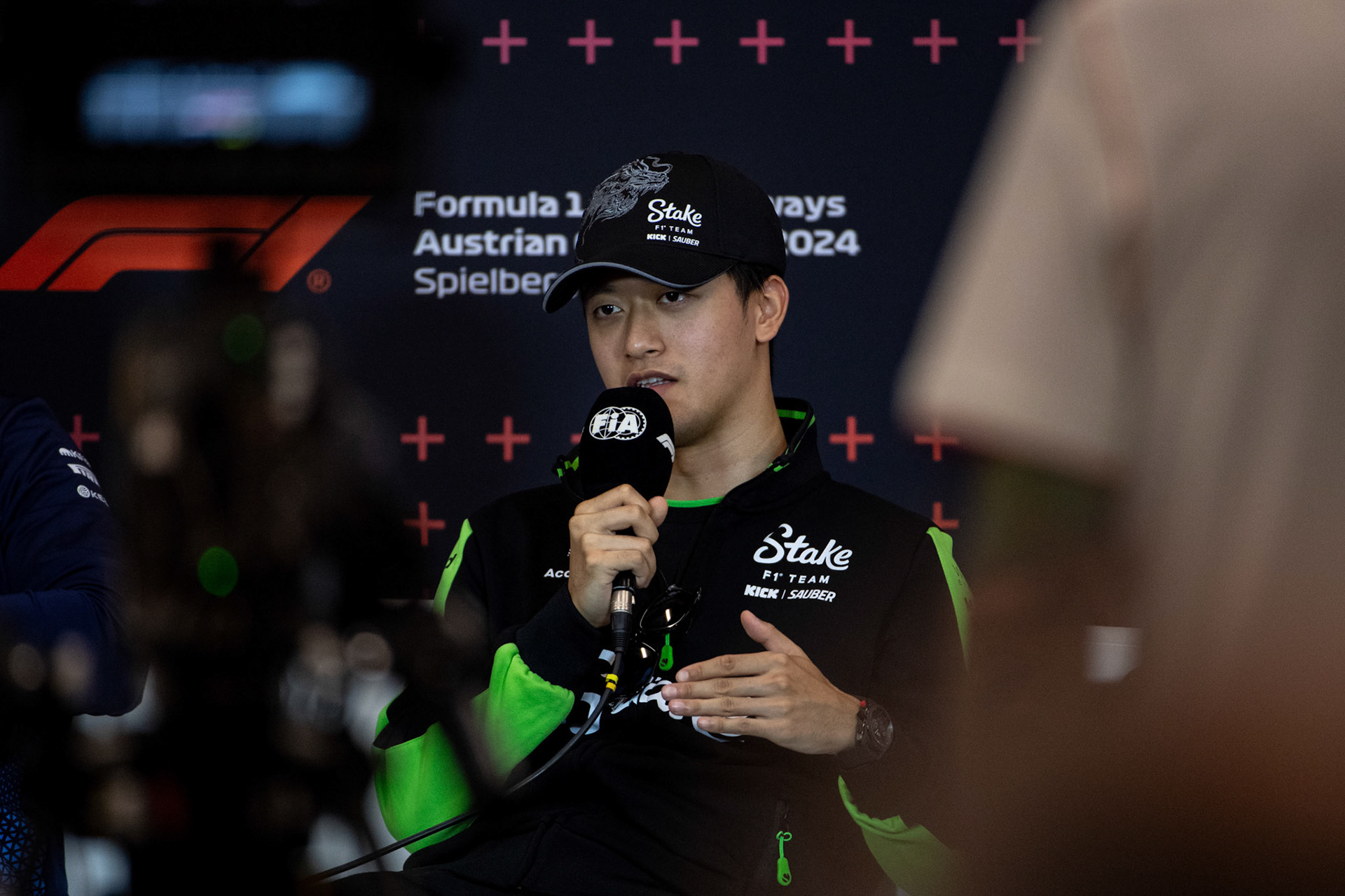 Guanyu Zhou #24, Stake F1 Team Kick Sauber;Formel 1 GP Austria / Österreich. Donnerstag, 27.06.2024