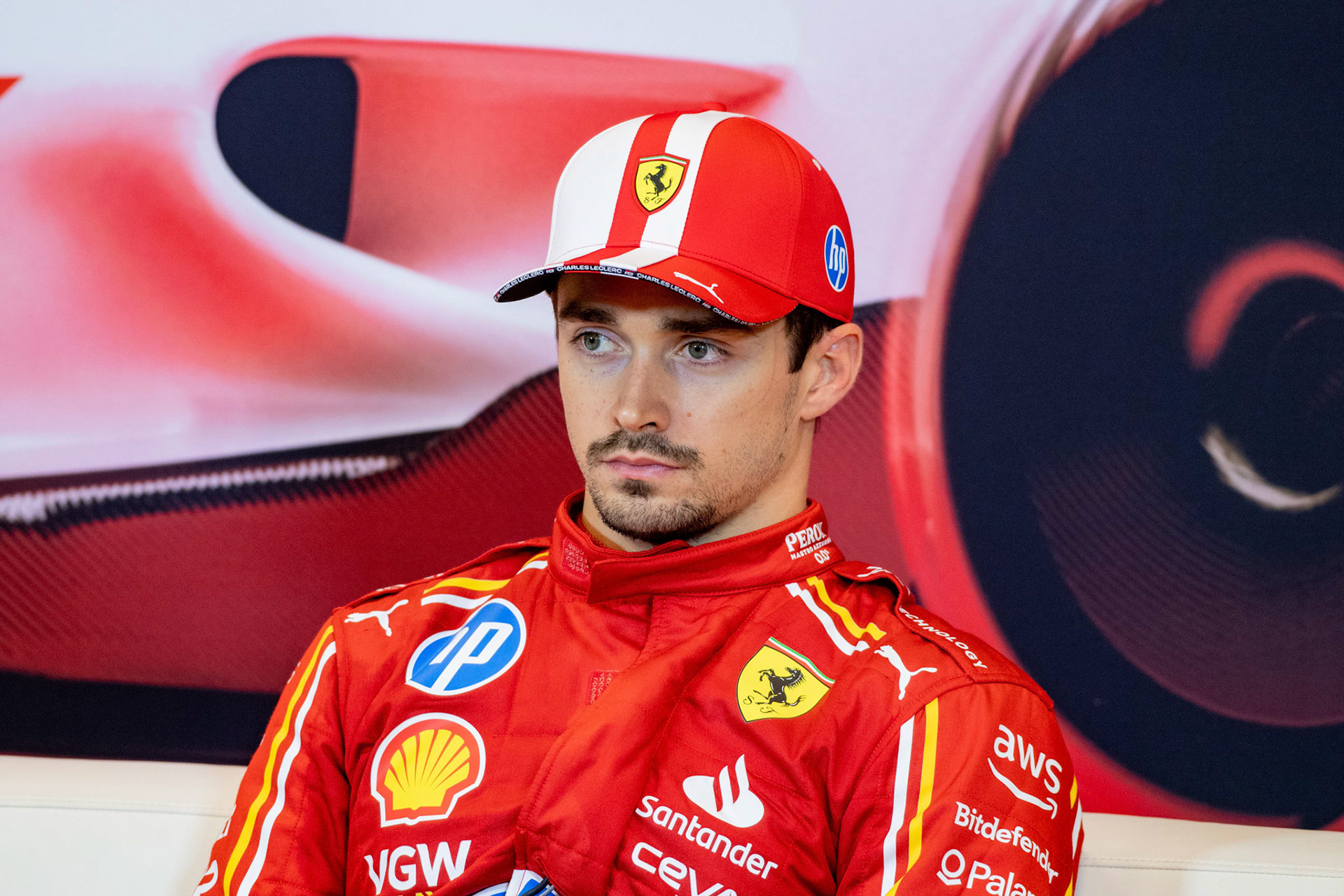 Charles Leclerc #16, Scuderia Ferrari in der Pressekonferenz; Formel1 GP Monaco Samstag, 25.05.2024