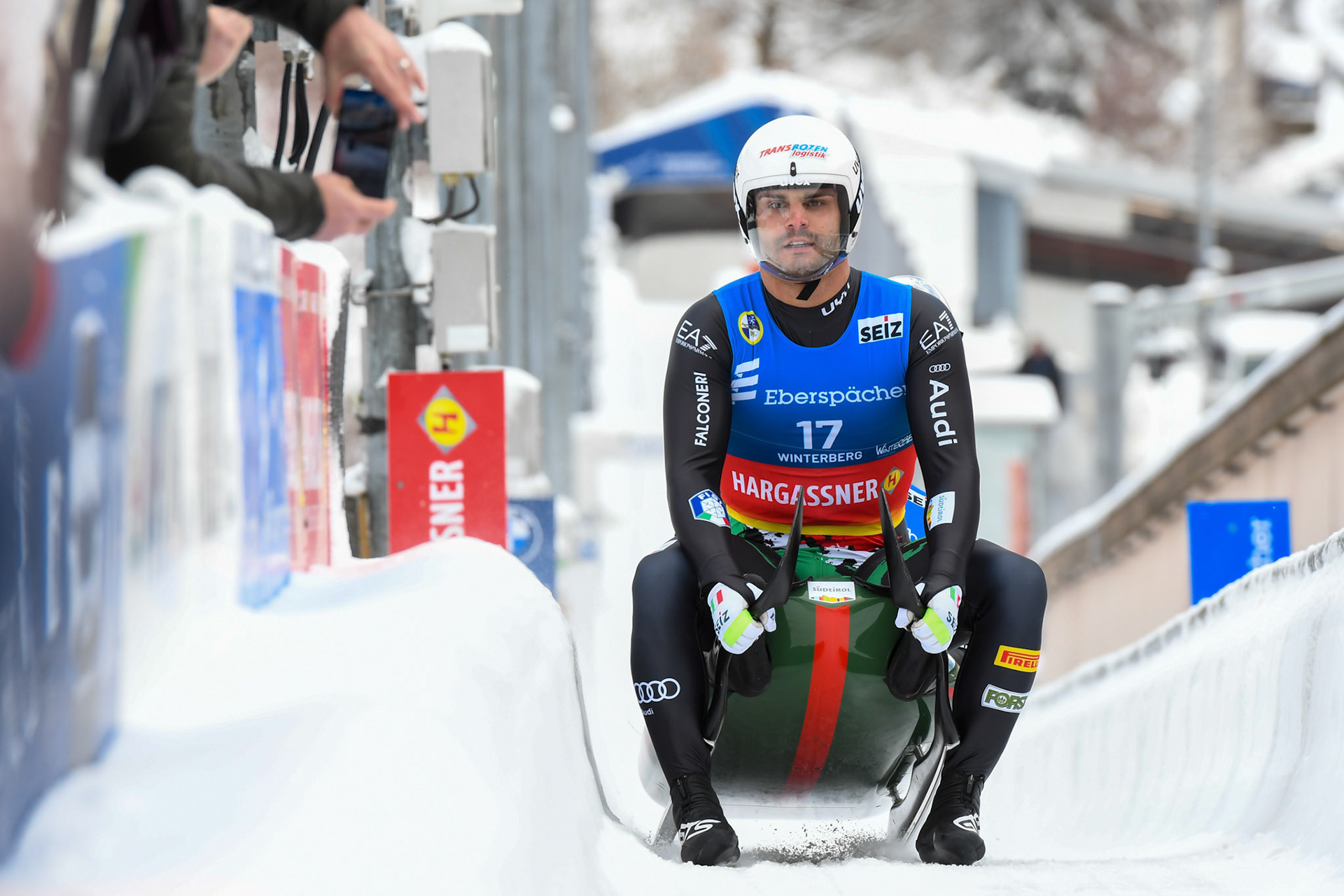 Emanuel Rieder, Simon Kainzwaldner, ITA; Eberspächer Luge World Cup; Veltins Eisarena Winterberg 25.02.2023