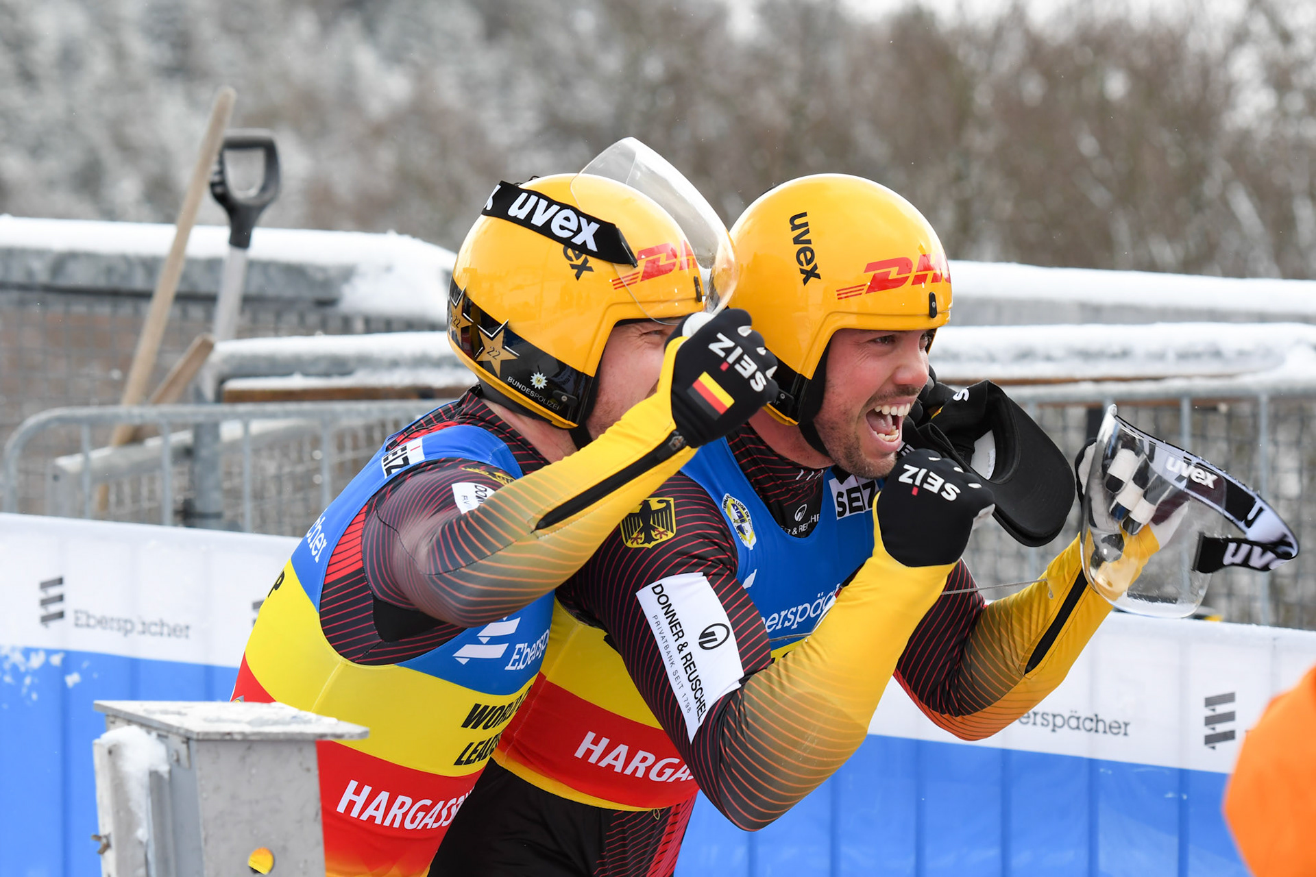 Tobias Wendl, Tobias Arlt, GER; Eberspächer Luge World Cup; Veltins Eisarena Winterberg 25.02.2023