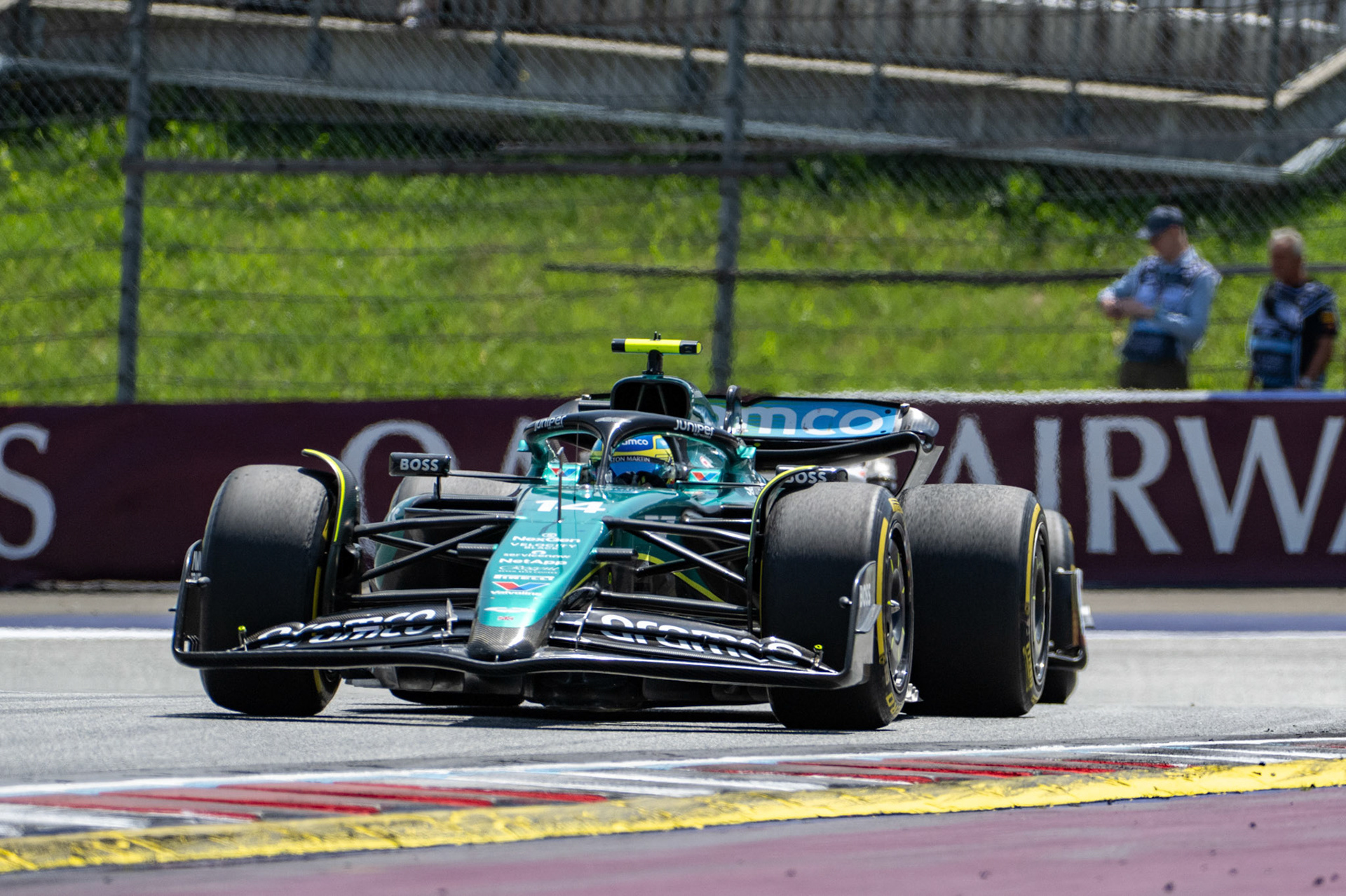 Fernando Alonso #14, Aston Martin Aramco F1 Team;Formel 1 GP Austria / Österreich. Samstag, 29.06.2024