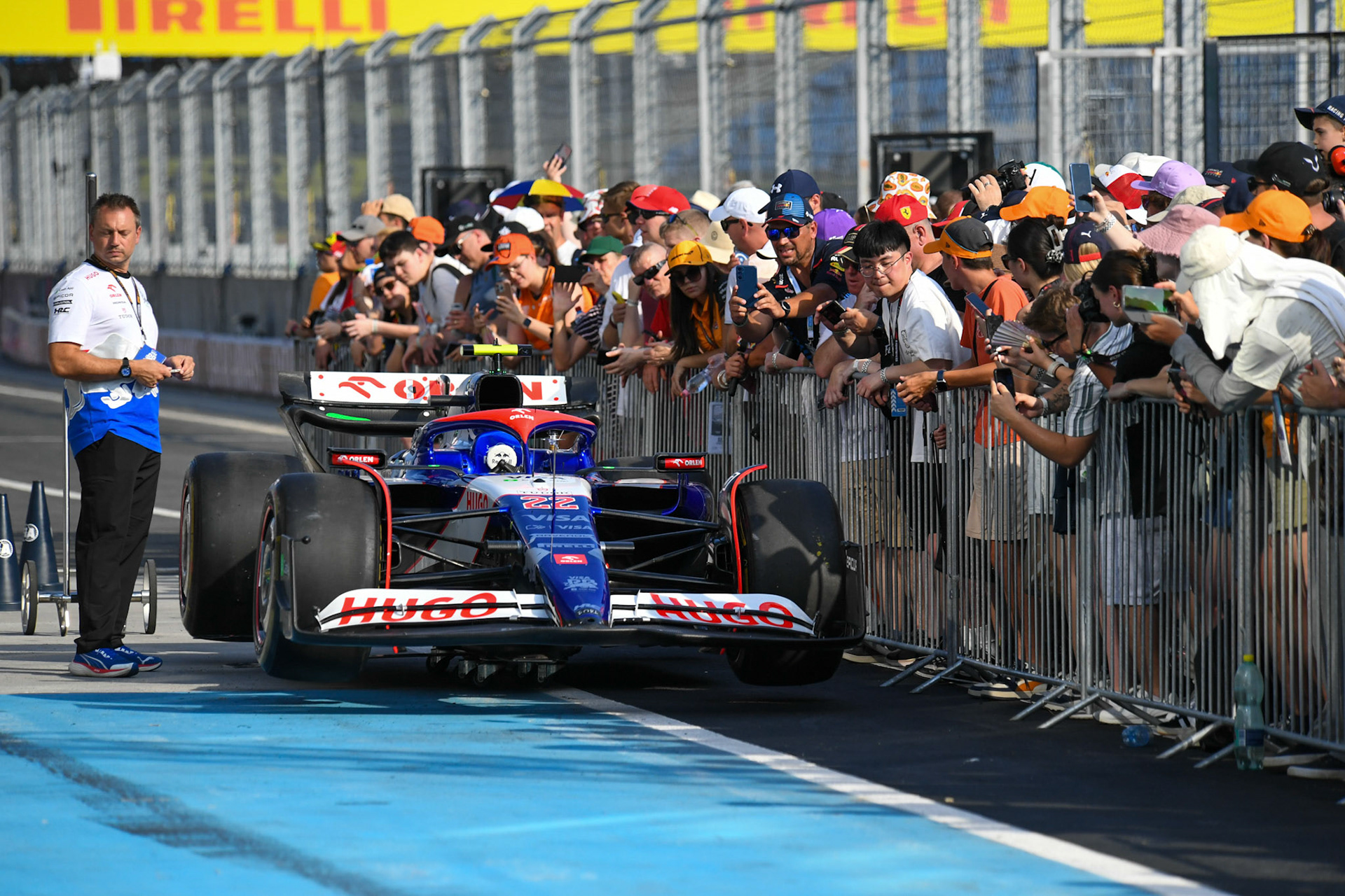 Yuki Tsunoda #22, Visa Cash App RB Formula One Team;Formel 1 Budapest / Ungarn, 20.07.2024