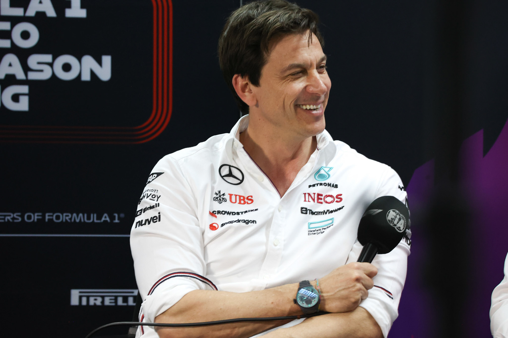 Toto Wolff, Teamchef Mercedes-AMG Petronas F1 Team; Formel 1 Pre-Season Tests Bahrain. Mittwoch, 21.02.2024