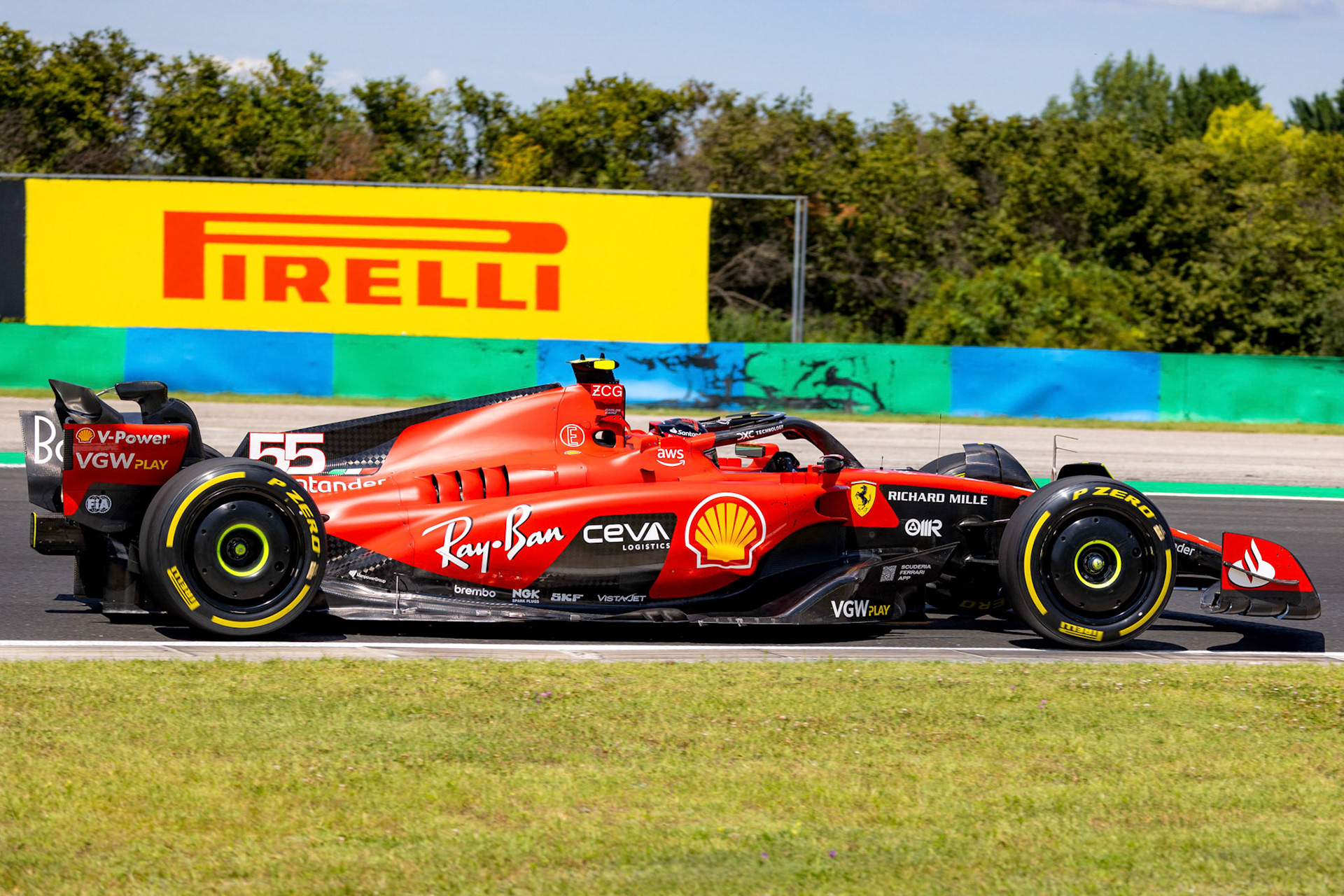 Carlos Sainz (ESP) Scuderia Ferrari; Formel 1 GP Budapest / Ungarn. Samstag, 22.07.2023