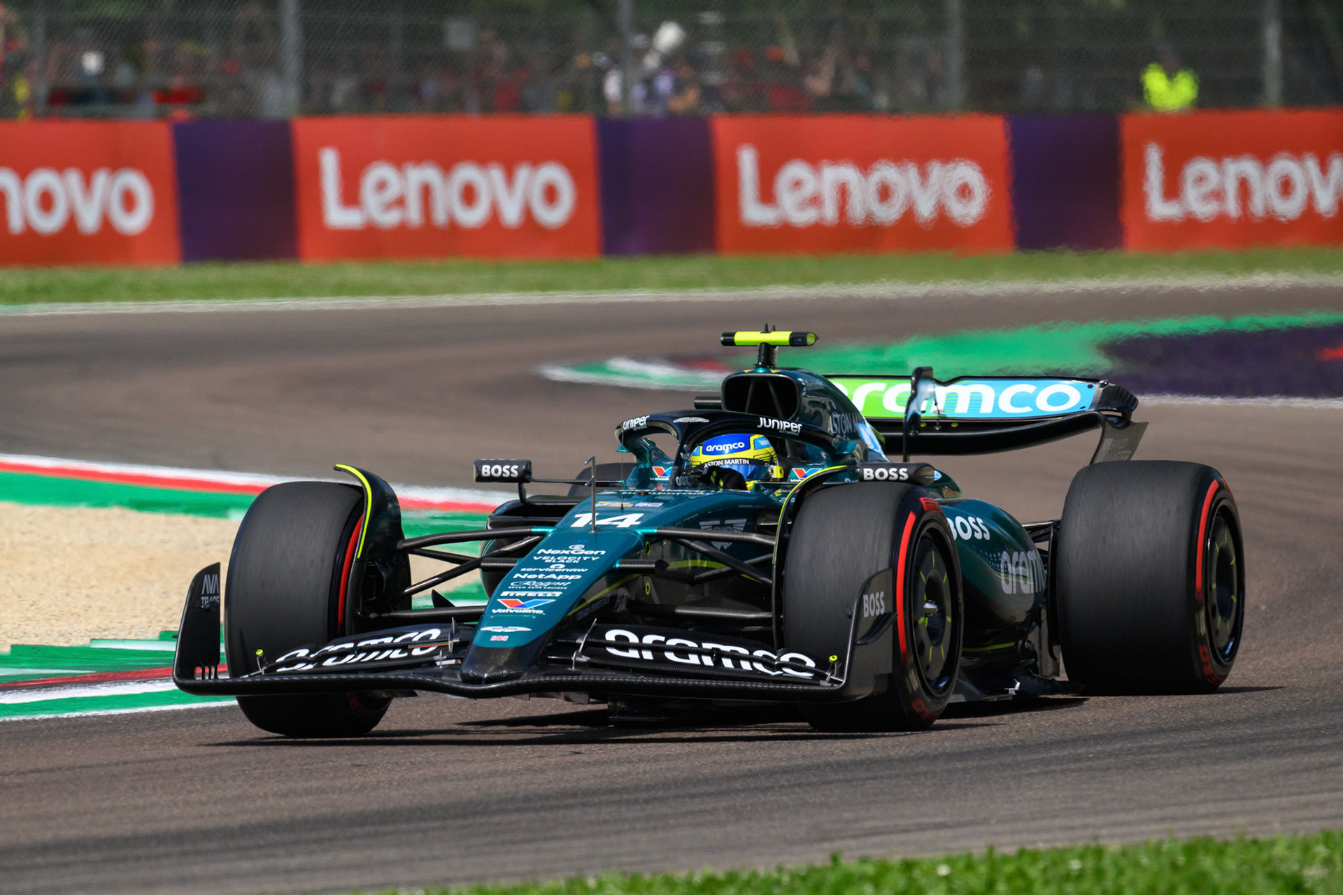 Fernando Alonso #14, Aston Martin Aramco F1 Team; F1 GP Imola / Italien Sonntag, 19.05.2024