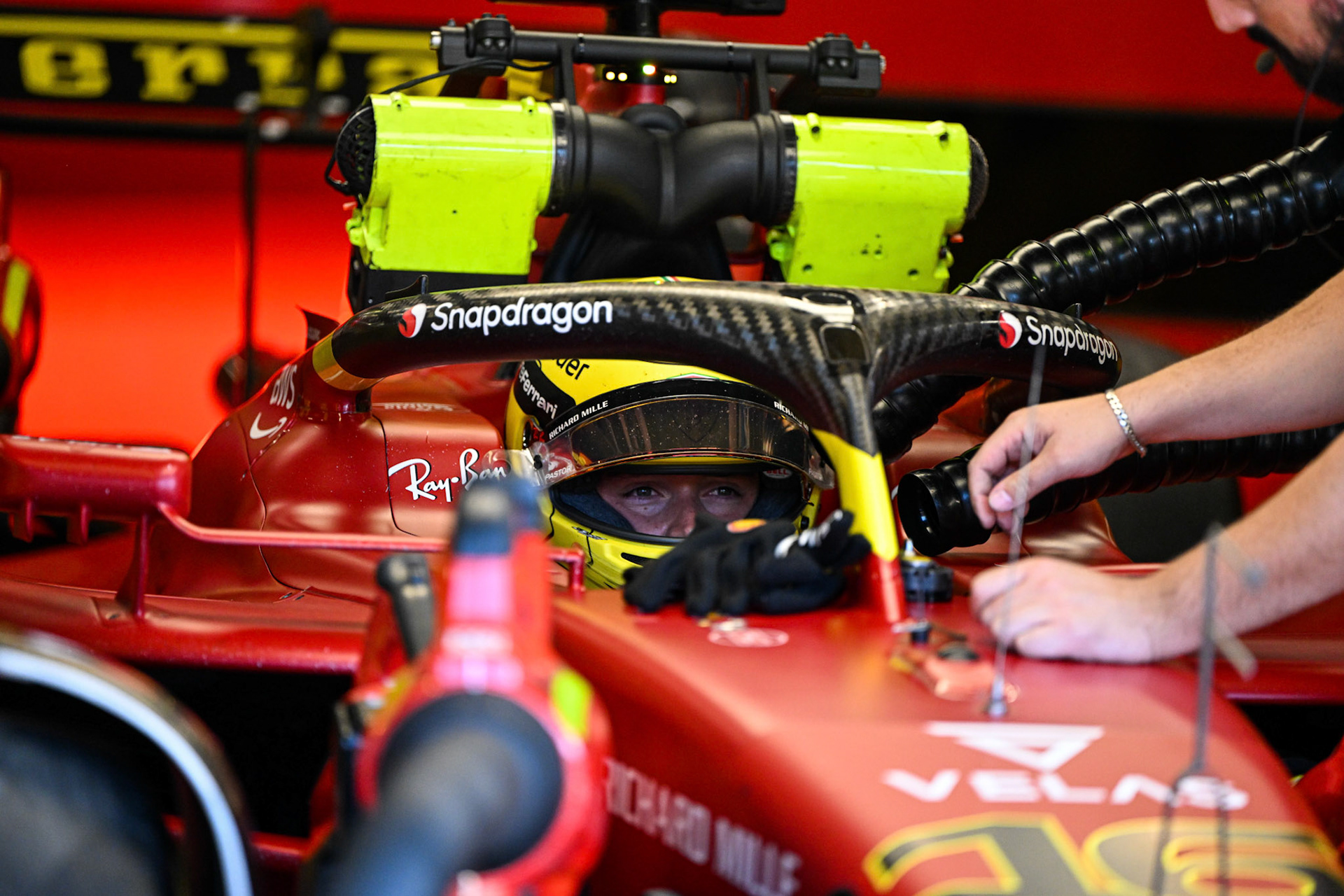 Charles Leclerc (MCO) Scuderia Ferrari; Formel 1 GP Italien Monza, Samstag, 10.09.2022
