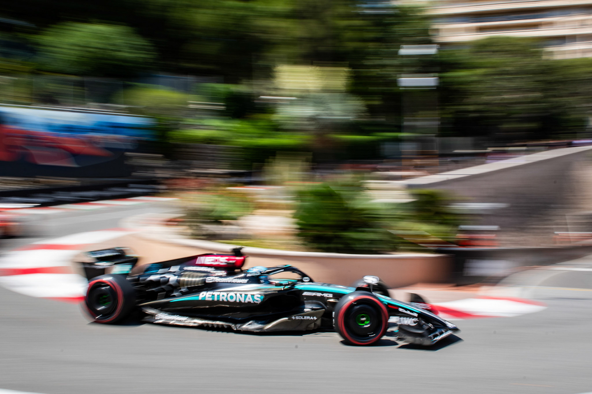 George Russell #63, Mercedes-AMG Petronas F1 Team; Formel1 GP Monaco Samstag, 25.05.2024