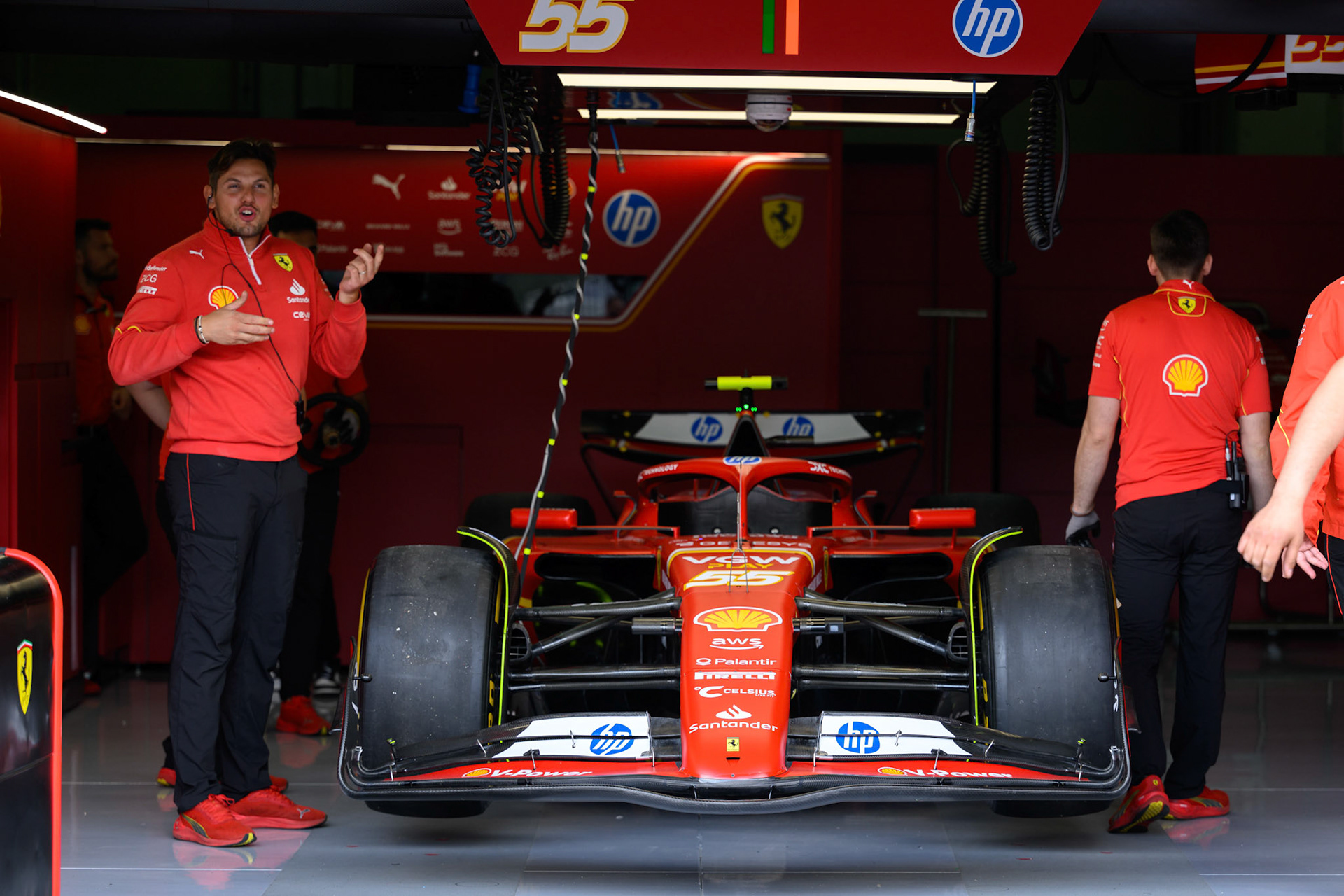 Carlos Sainz #55, Scuderia Ferrari; F1 GP Imola / Italien Donnerstag, 16.05.2024