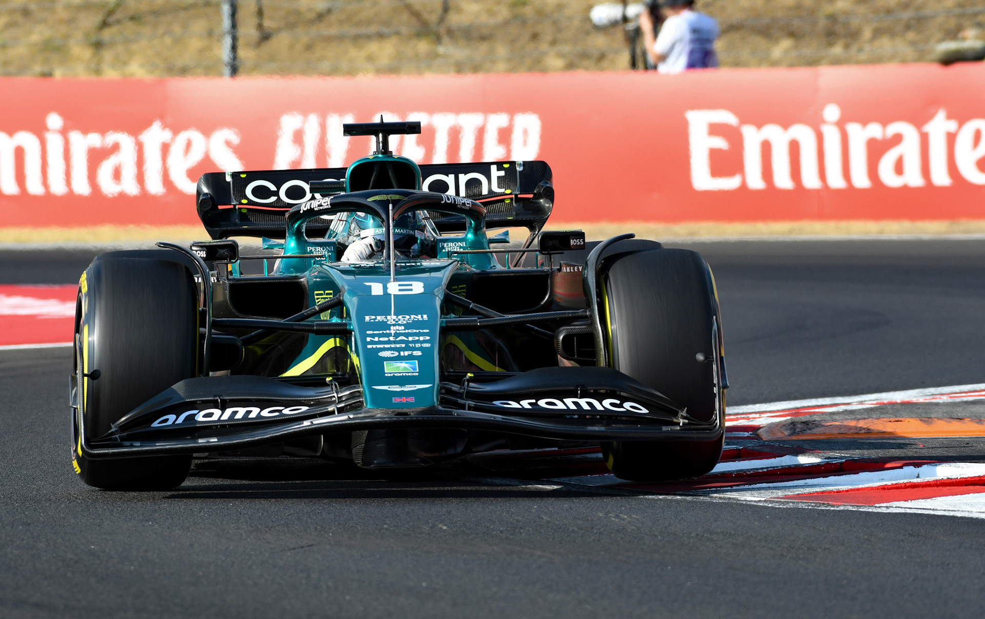 Lance Stroll (CAN) Aston Martin Cognizant Formula One Team; Formel 1 Ungarn am 29.07.2022