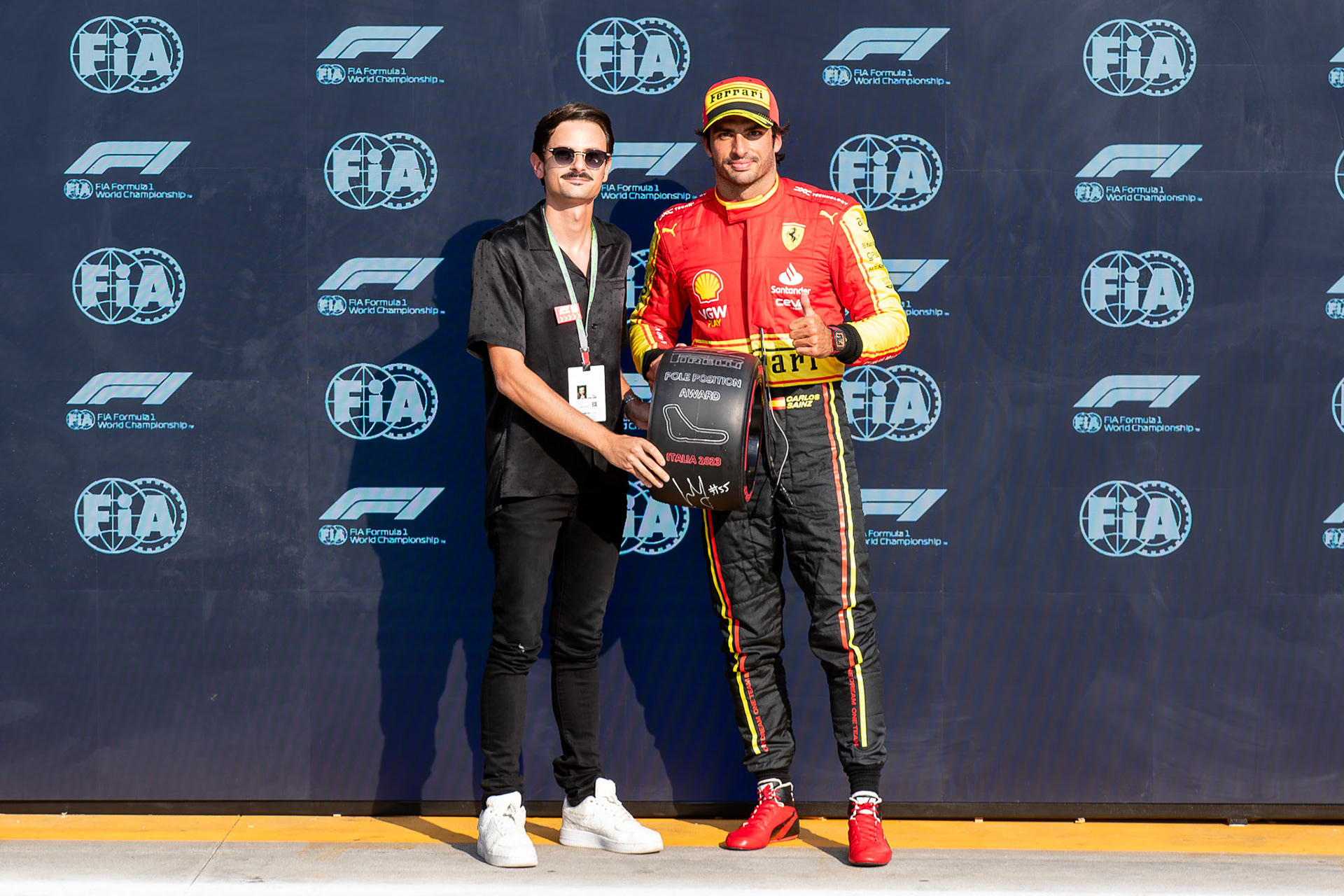Carlos Sainz (ESP) Scuderia Ferrari; Formel 1 GP Italien / Monza. Samstag, 02.09.2023