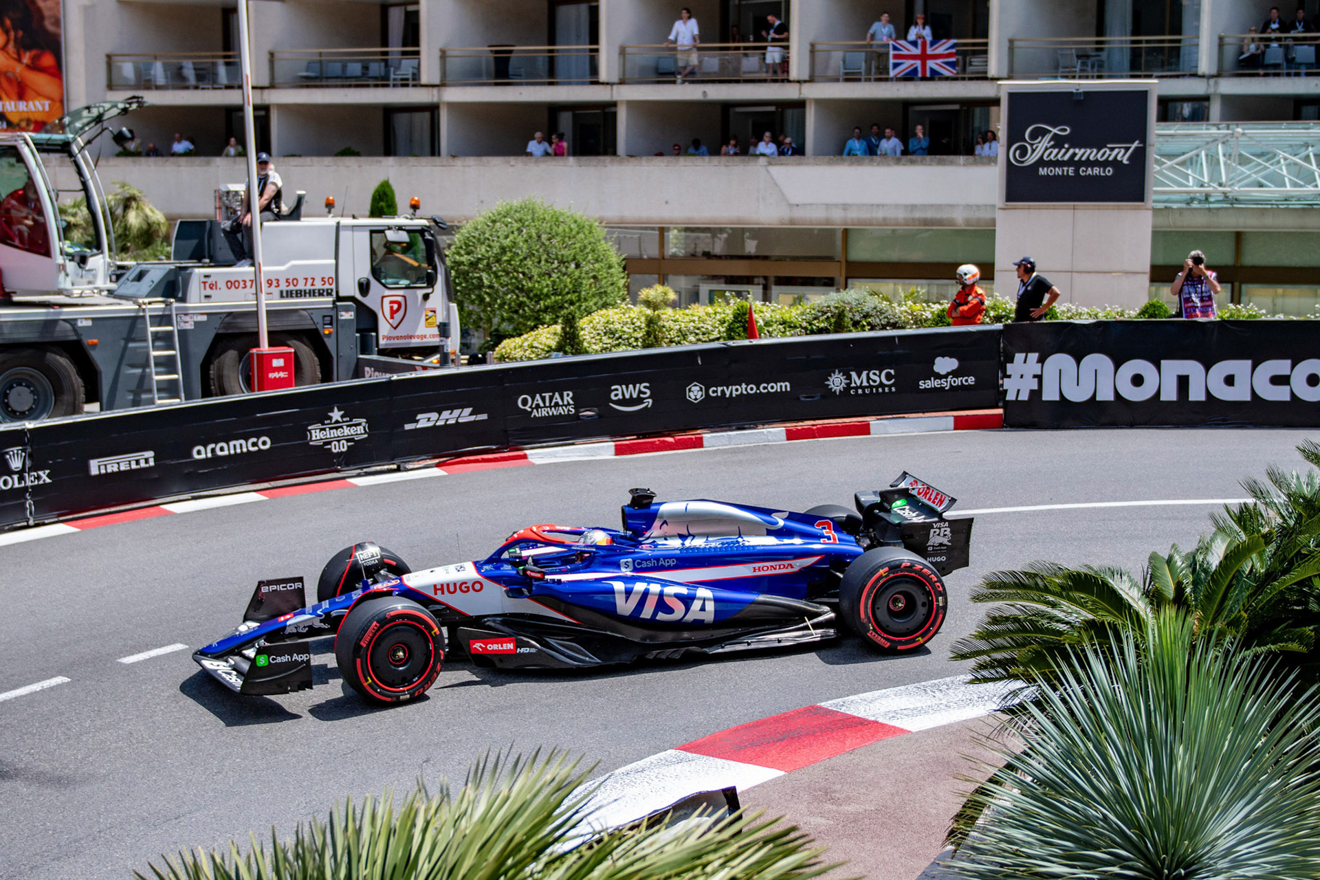 Daniel Ricciardo, #3, Visa Cash App RB Formula One Team; Formel1 GP Monaco Samstag, 25.05.2024