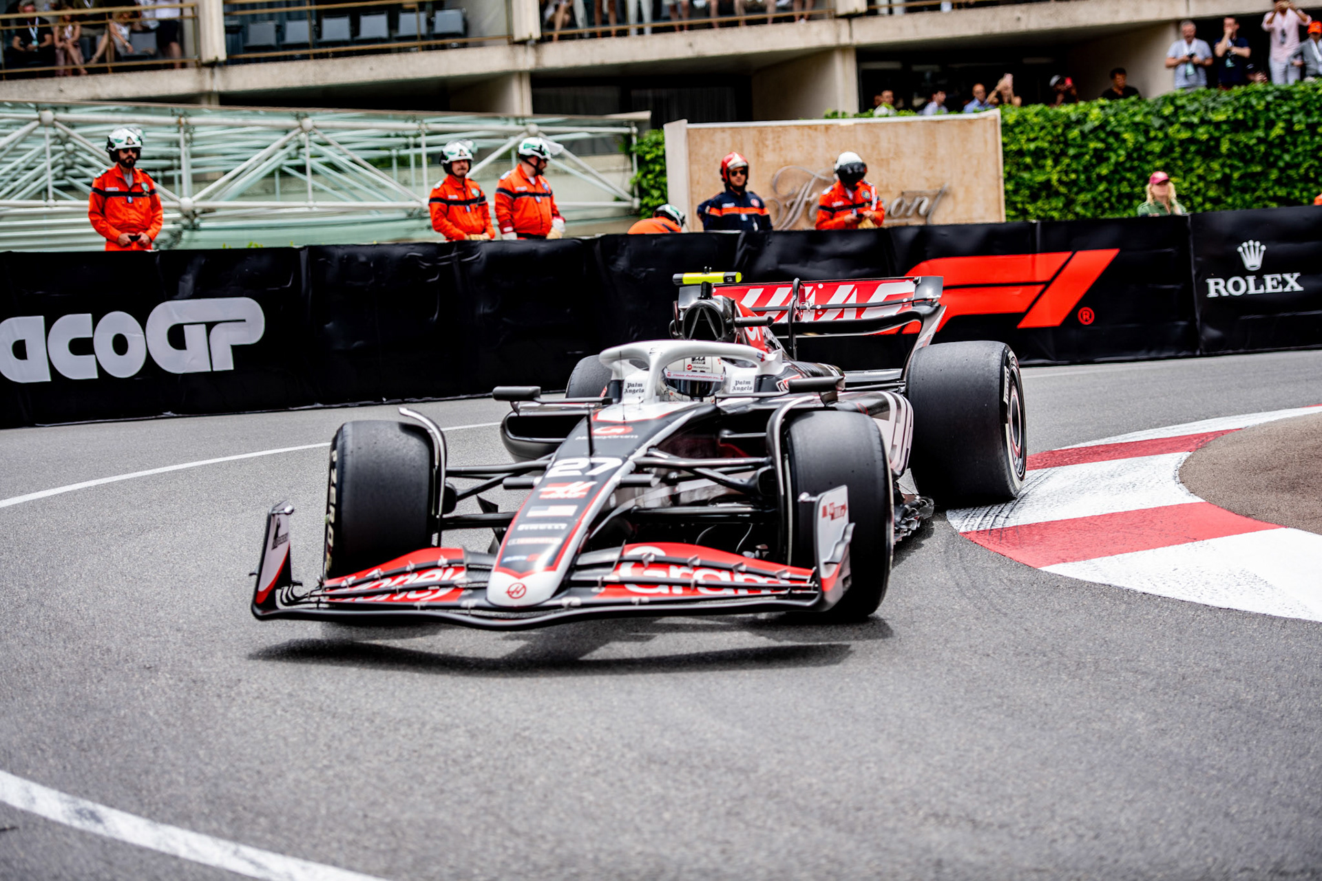 Nico Hülkenberg #27, MoneyGram Haas F1 Team; Formel1 GP Monaco Freitag, 24.05.2024