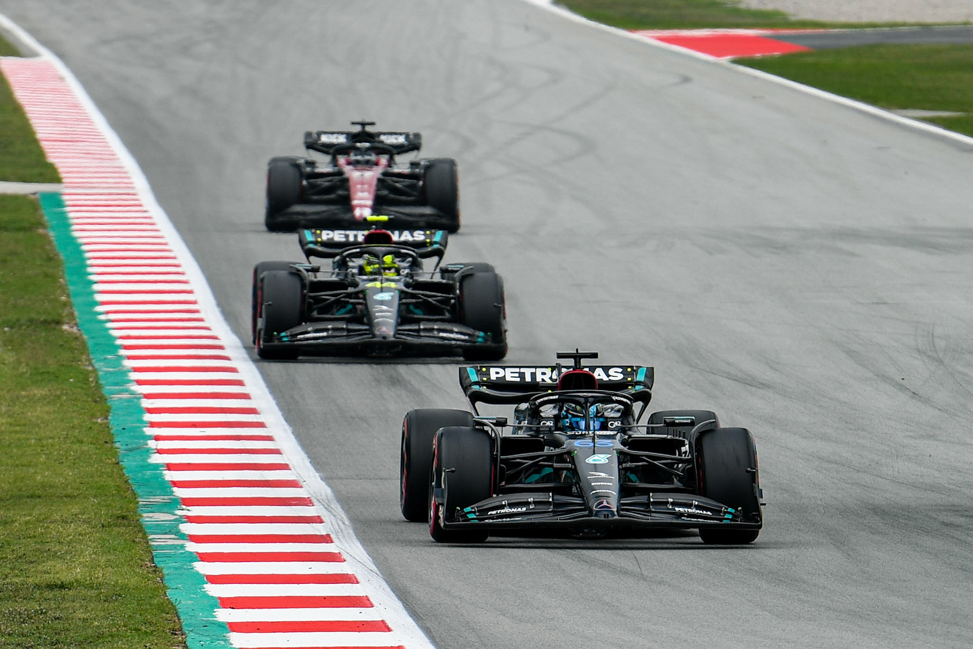 George Russell (GBR) Mercedes AMG F1 Team; Formel 1 GP Barcelona. Samstag 03.06.2023
