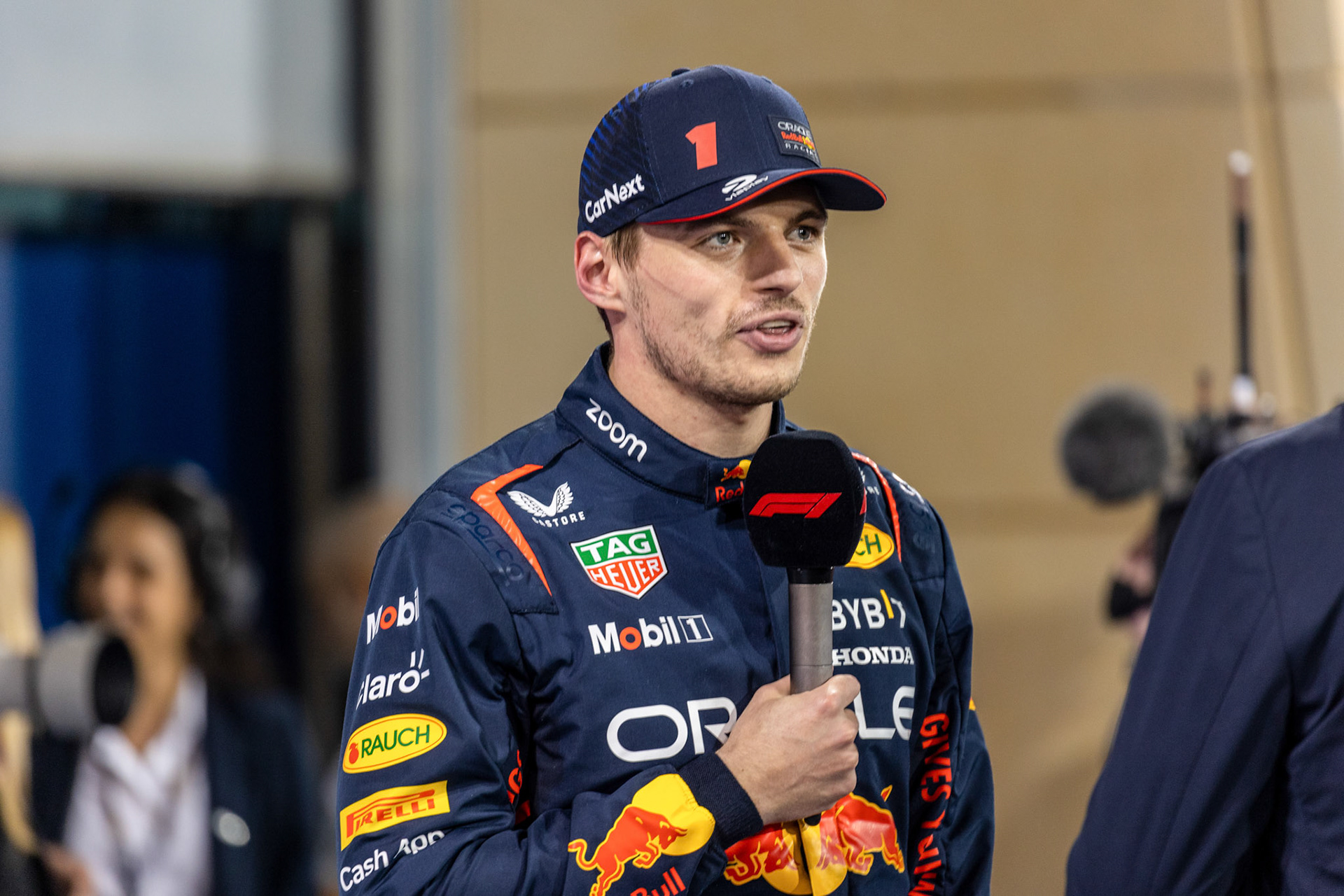 Max Verstappen (NED) Red Bull Racing Pole Position; Formel 1 GP Bahrain. Samstag 04.03.2023