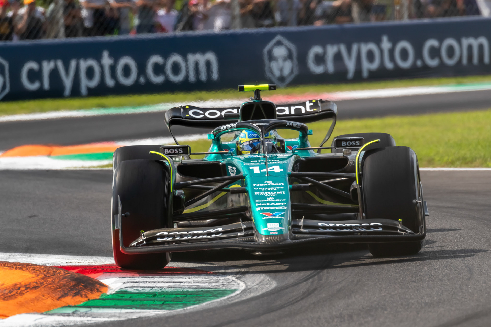 Fernando Alonso (ESP) Aston Martin Formula One Team; Formel 1 GP Italien / Monza. Samstag, 02.09.2023