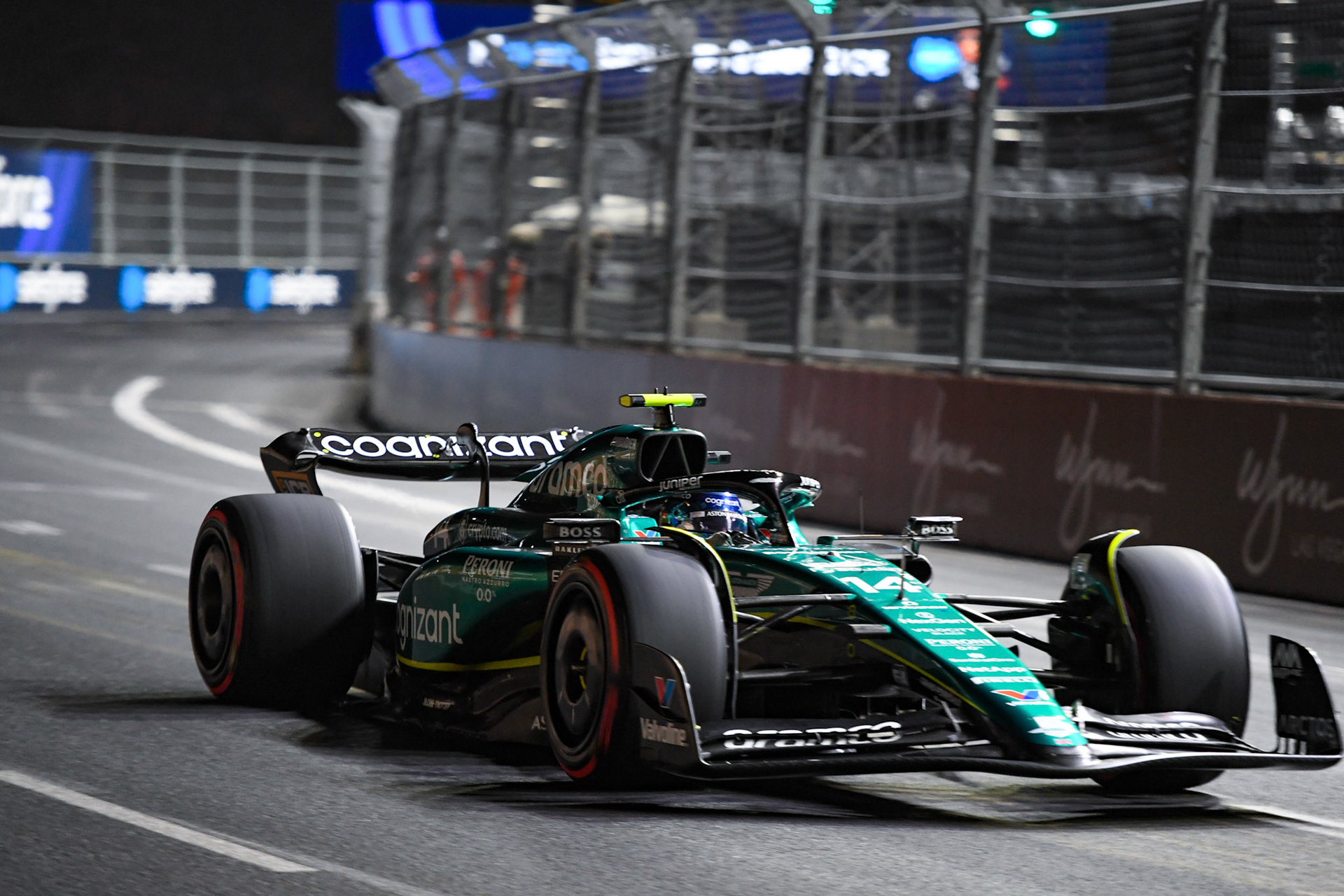 Fernando Alonso (ESP) Aston Martin Formula One Team; Formel 1 GP USA Las Vegas. Samstag 18.11.2023