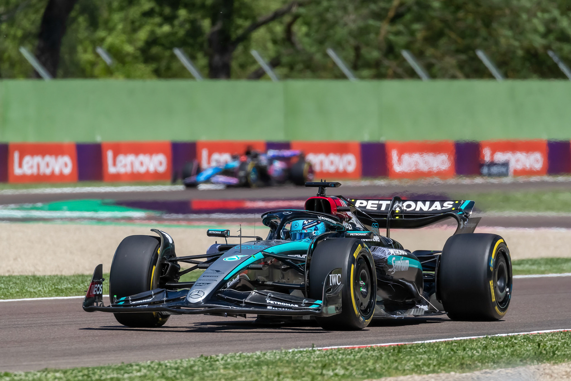 George Russell #63, Mercedes-AMG Petronas F1 Team; F1 GP Imola / Italien Freitag, 17.05.2024
