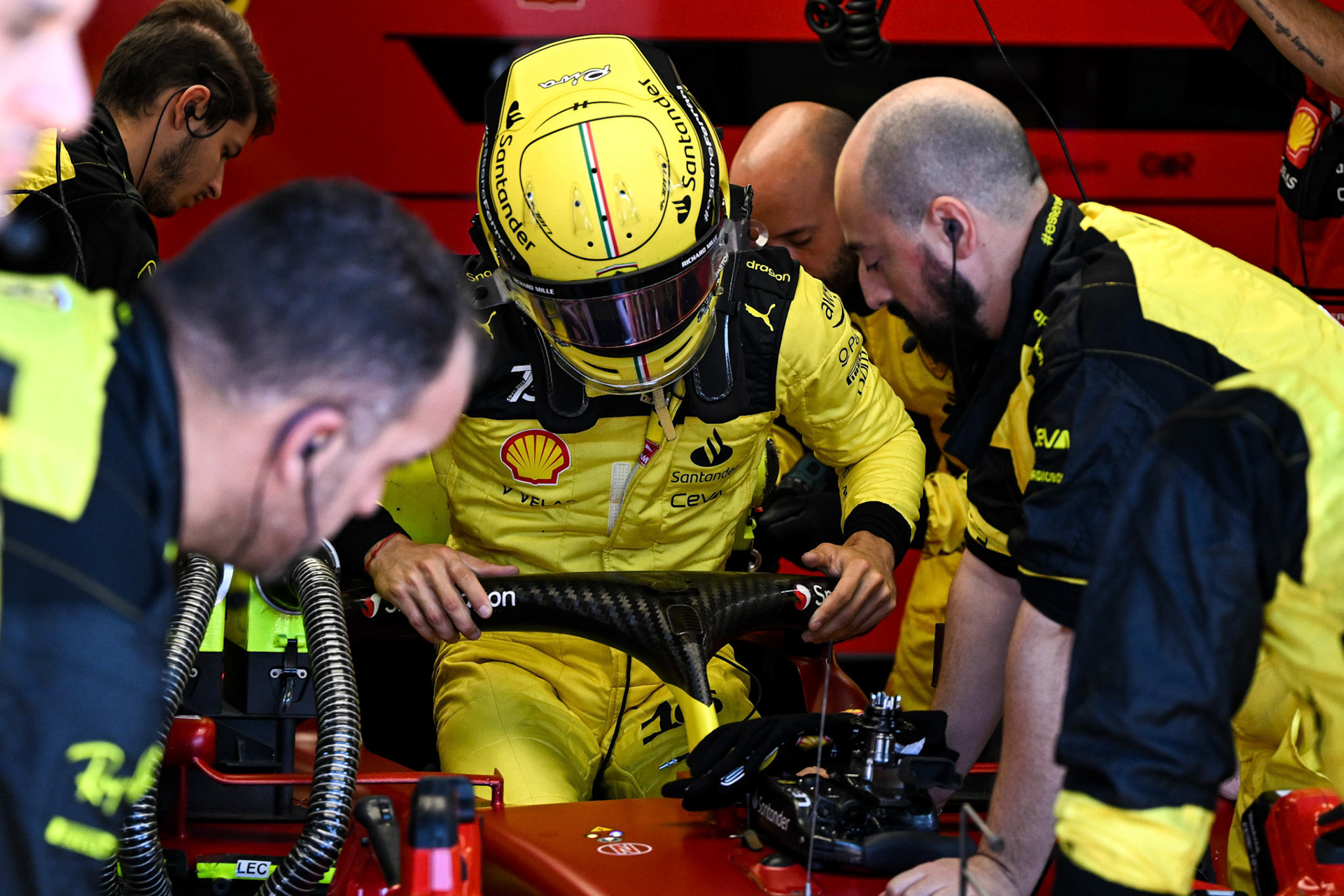 Charles Leclerc (MCO) Scuderia Ferrari; Formel 1 GP Italien Monza, Samstag, 10.09.2022