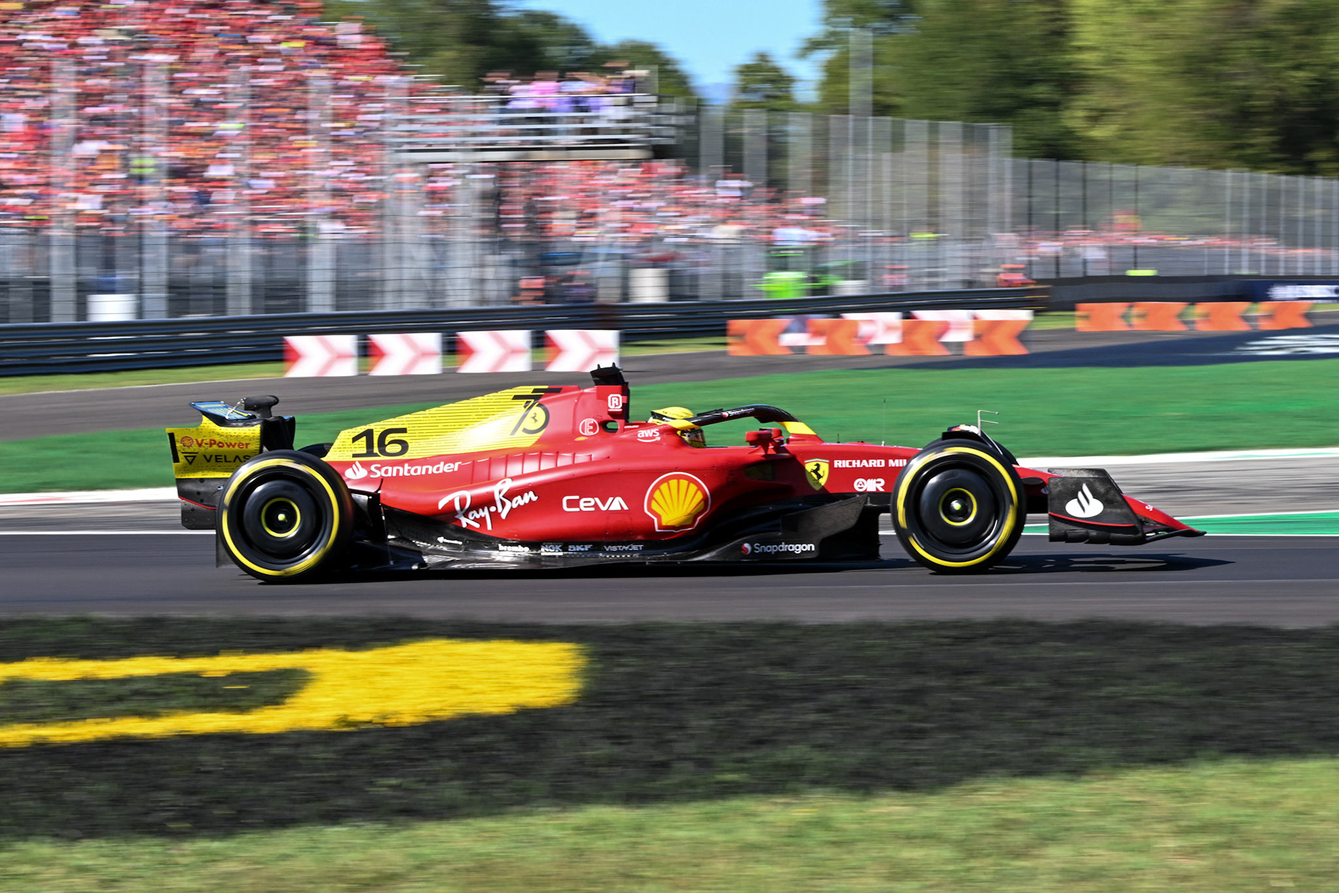 Charles Leclerc (MCO) Scuderia Ferrari; Formel 1 GP Italien Monza, Sonntag, 11.09.2022