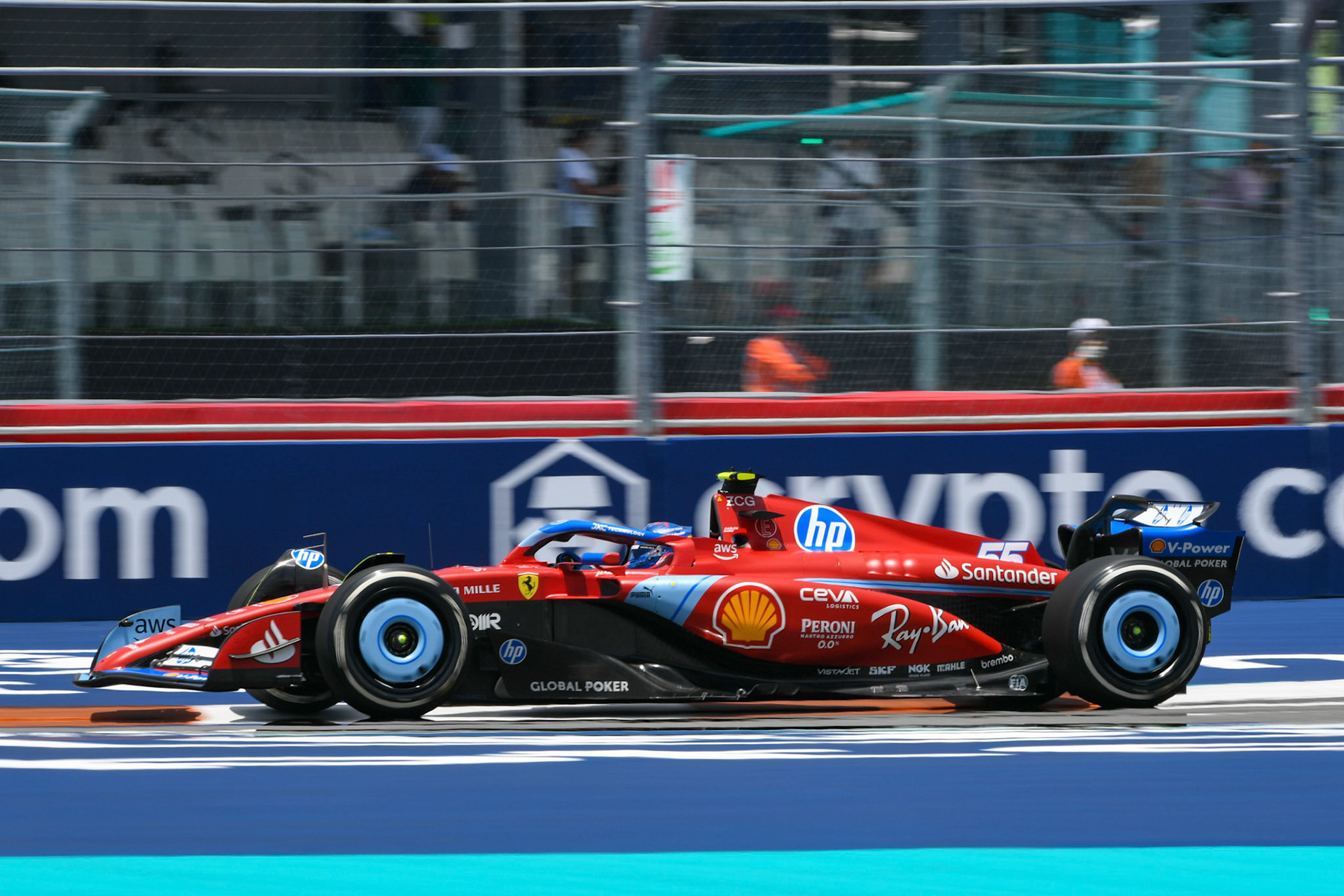 Carlos Sainz #55, Scuderia Ferrari; Formel 1 GP Miami / USA. 04.05.2024