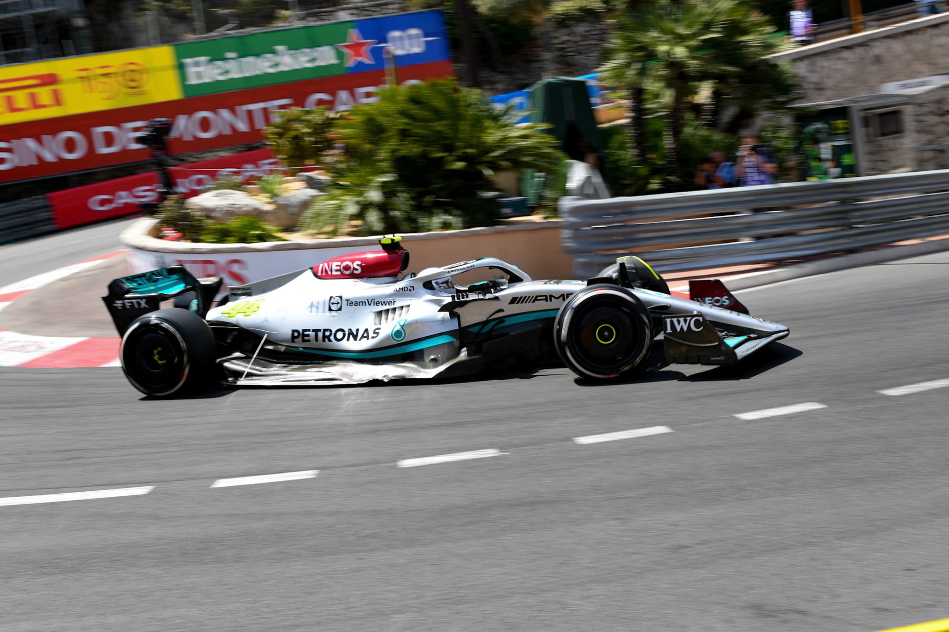Lewis Hamilton (GBR) Merceds AMG Petronas F1 Team; Formel 1 Monaco am 27.05.2022