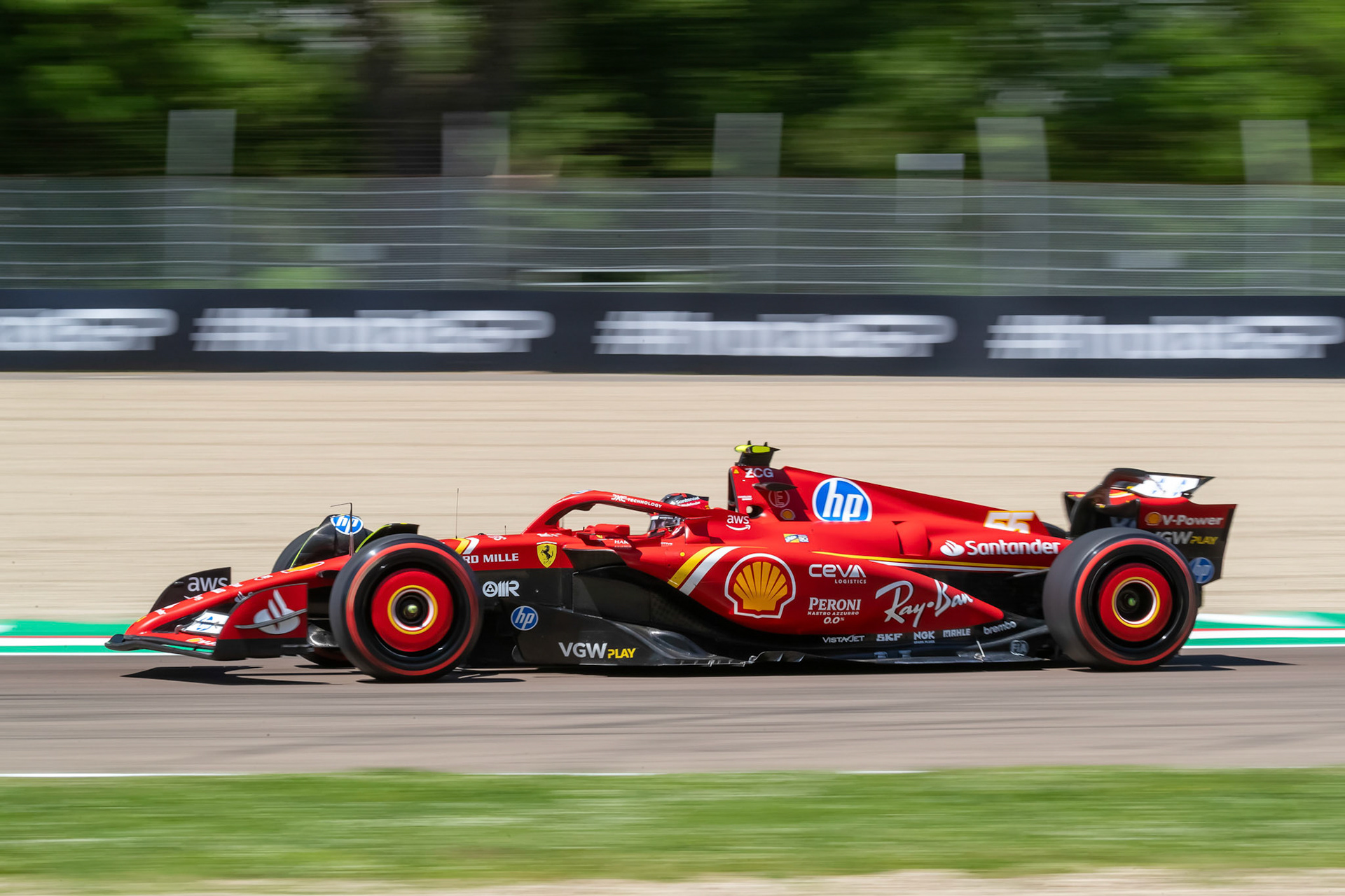 Carlos Sainz #55, Scuderia Ferrari; F1 GP Imola / Italien Freitag, 17.05.2024