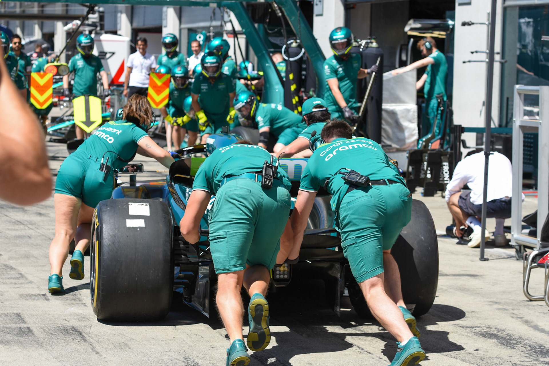 Aston Martin Formula One Team; Formel 1 GP Austria / Österreich. Donnerstag 29.06.2023