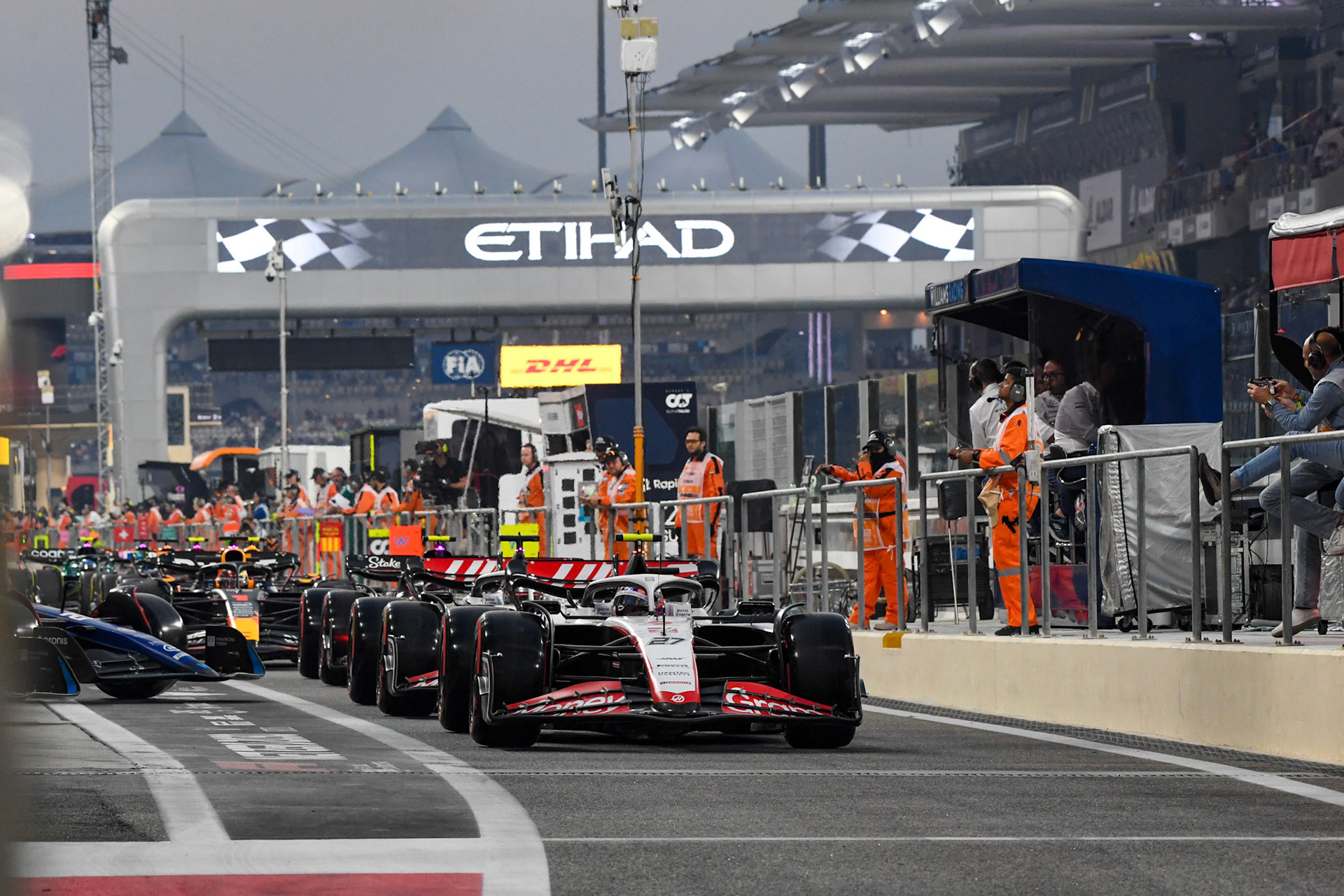 Nico Hülkenberg (GER) Haas F1 Team; Formel 1 GP Abu Dhabi. Freitag 24.11.2023