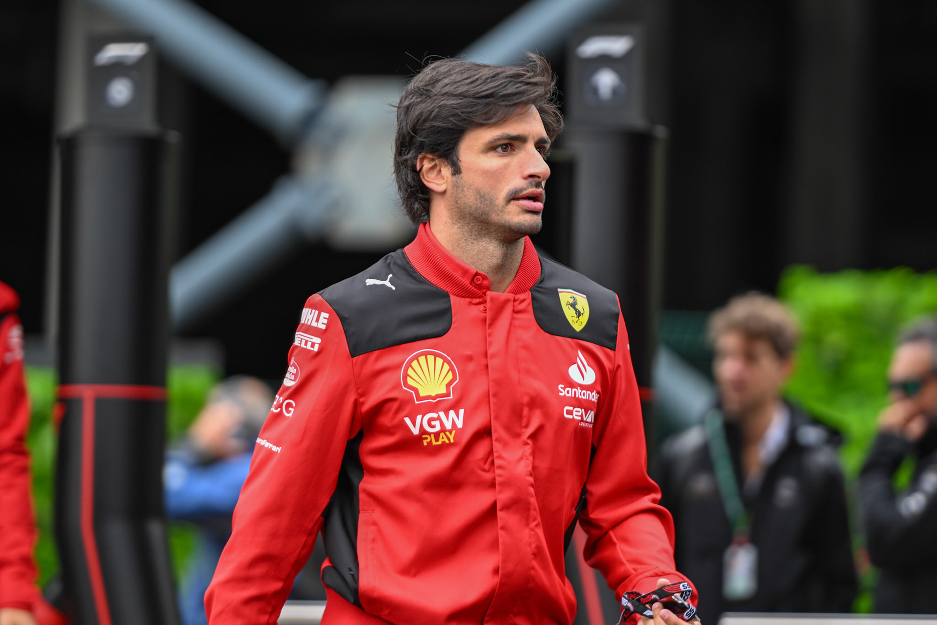 Carlos Sainz (ESP) Scuderia Ferrari; Formel 1 GP Spa Francorchamps/ Belgien. Samstag, 29.07.2023
