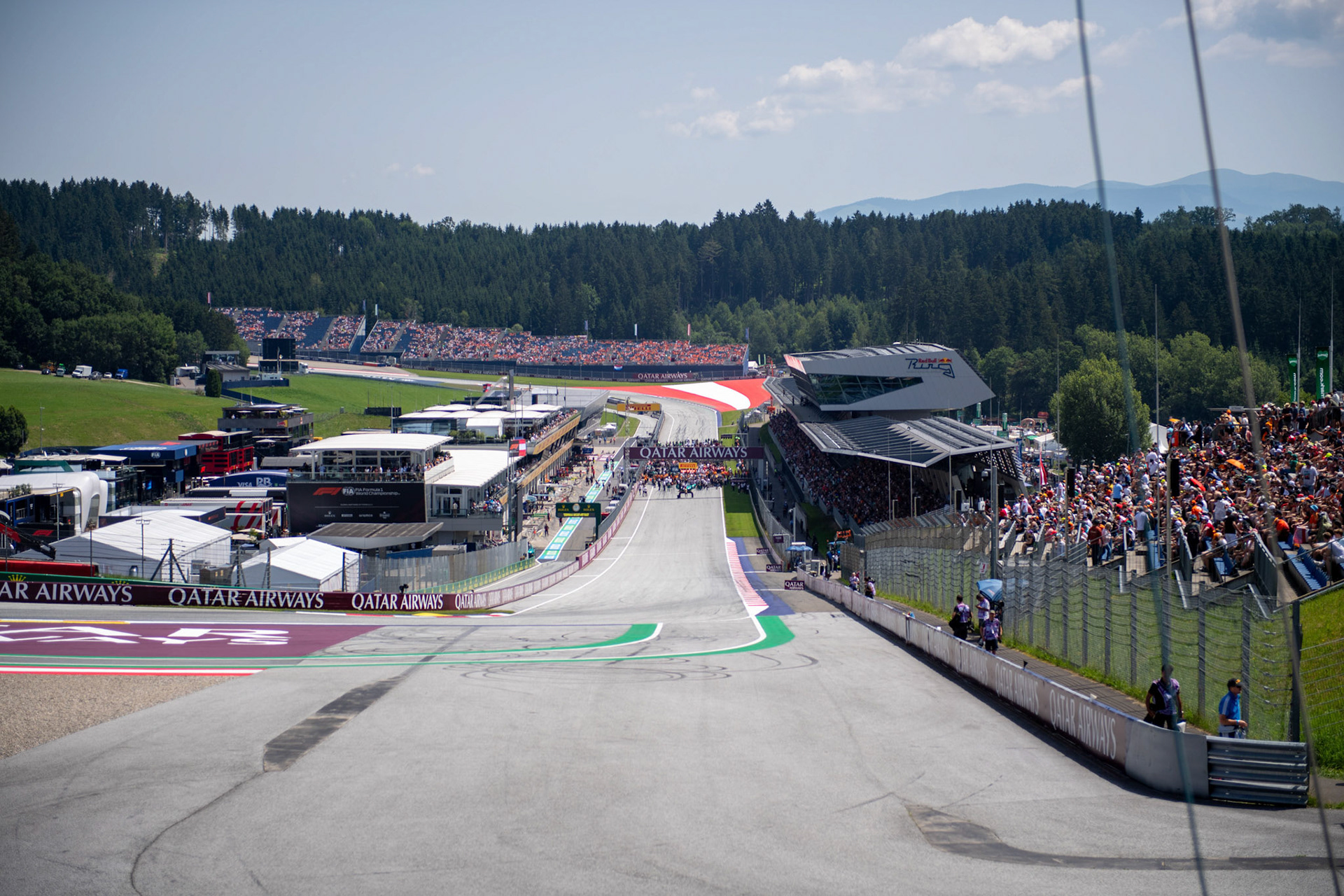 Startaufstellung zum Sprintrennen;Formel 1 GP Austria / Österreich. Samstag, 29.06.2024