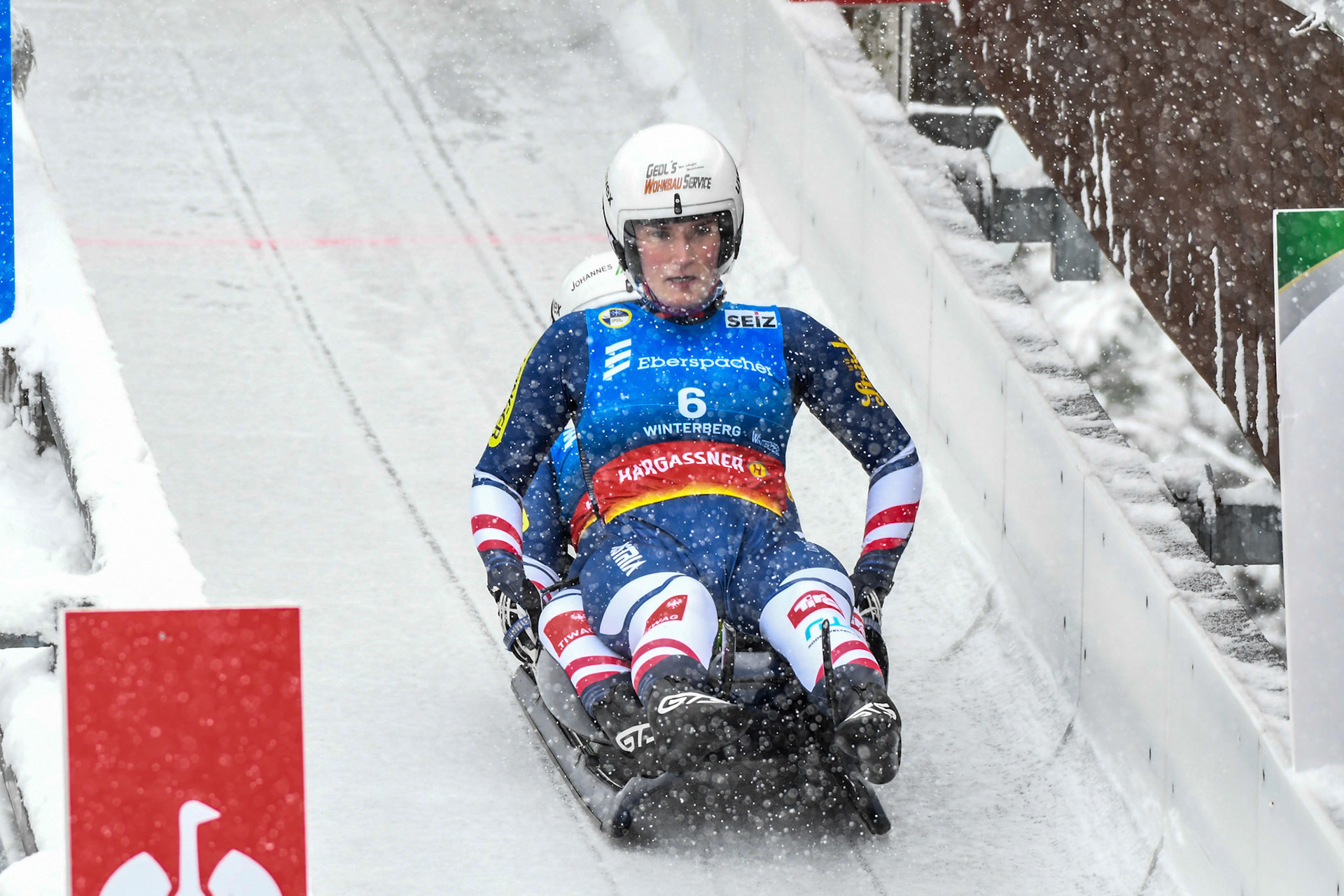 Selina Egle, Lara Michaela Kipp, AUT; Eberspächer Luge World Cup; Veltins Eisarena Winterberg 25.02.2023