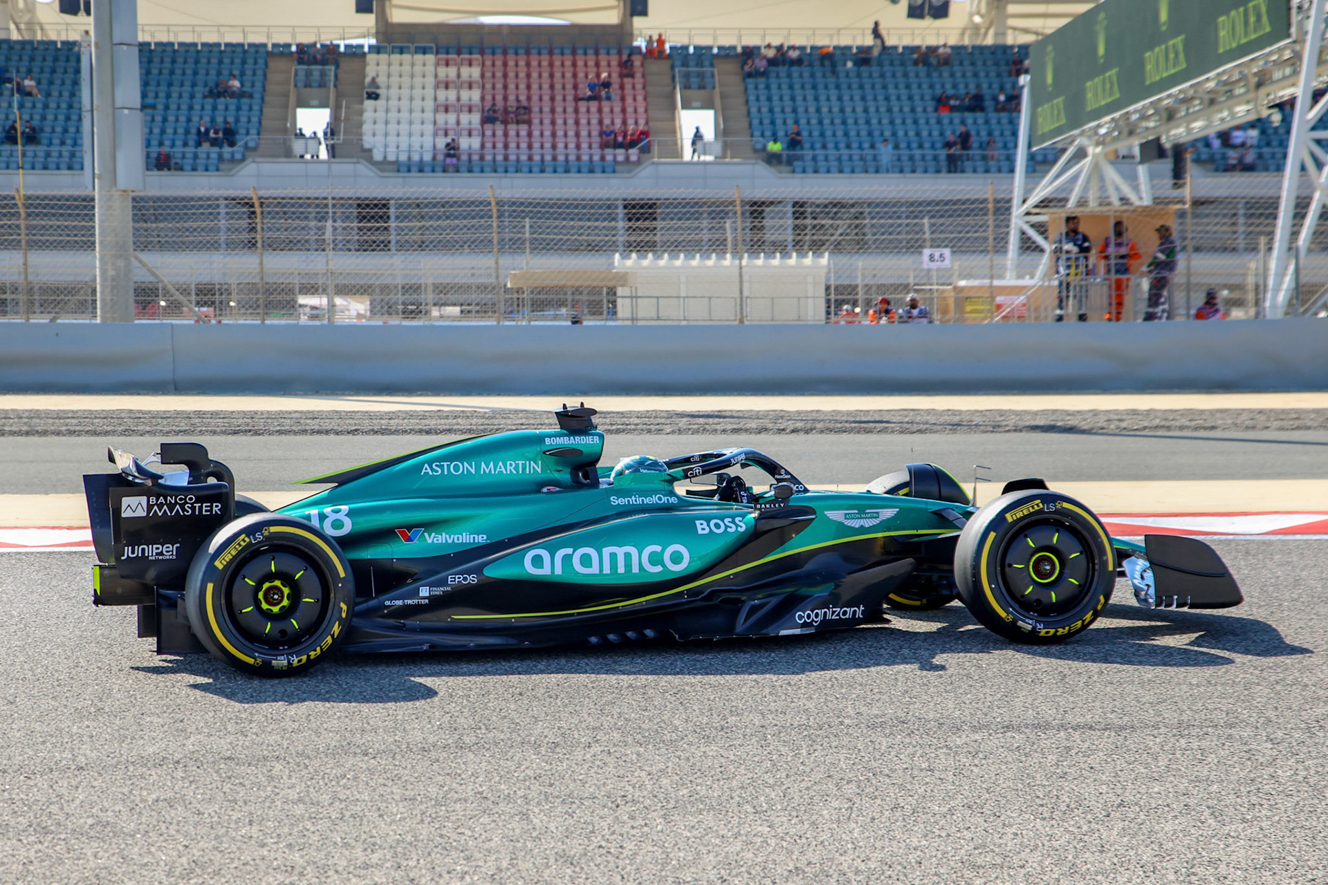 Lance Stroll #18, Aston Martin Aramco F1 Team; Formel 1 GP Bahrain. Donnerstag 29.02.2024
