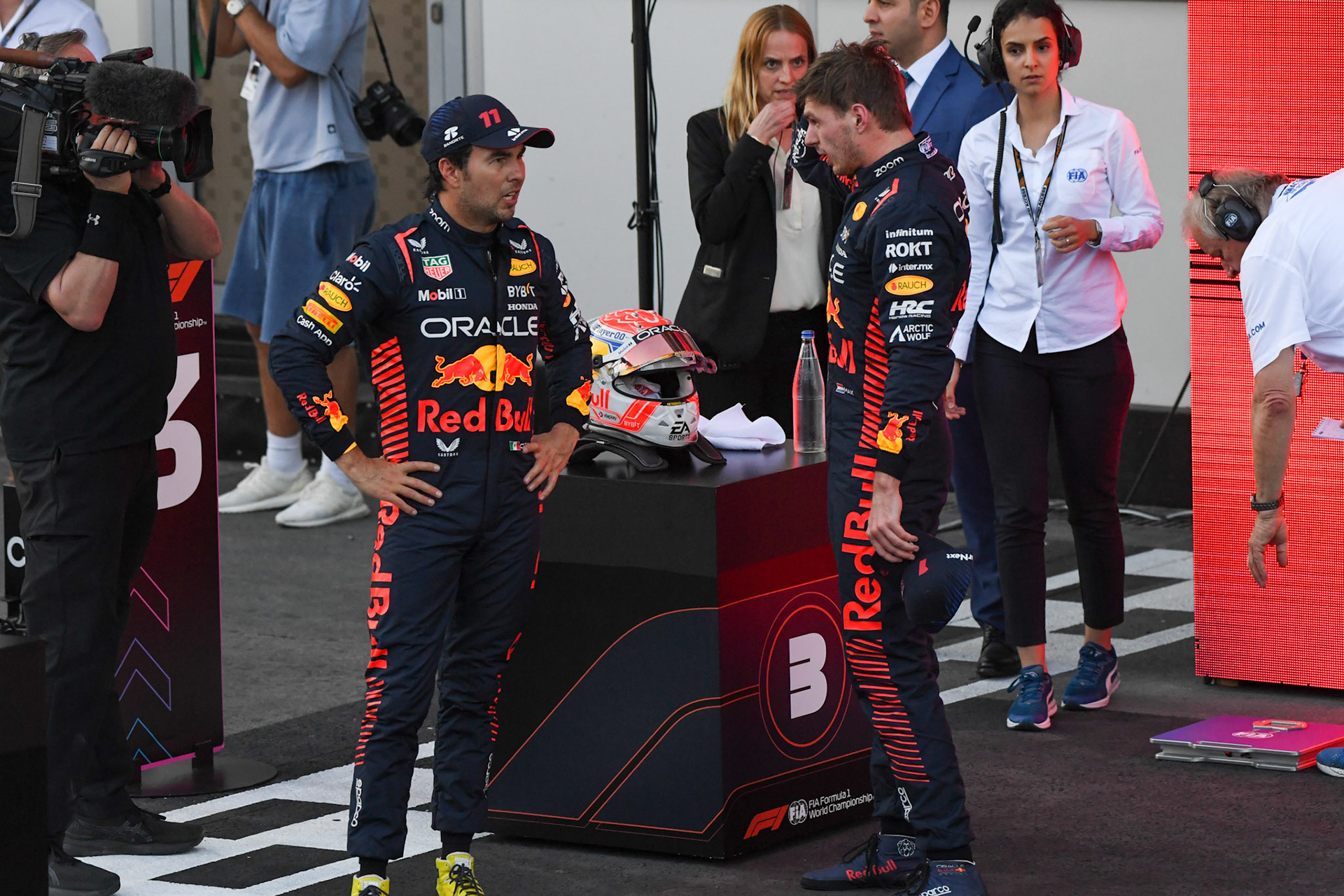 Sergio Perez (MEX) Red Bull Racing; Formel 1 GP Baku Azerbaijan. Samstag 29.04.2023