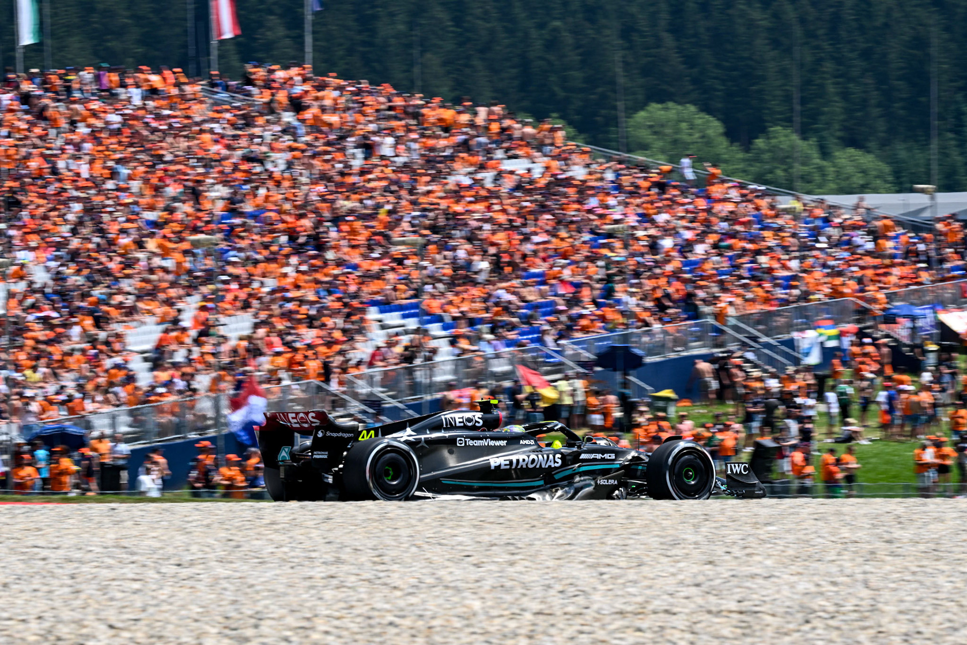 Lewis Hamilton (GBR) Mercedes AMG F1 Team; Formel 1 GP Austria / Österreich. Freitag, 30.06.2023