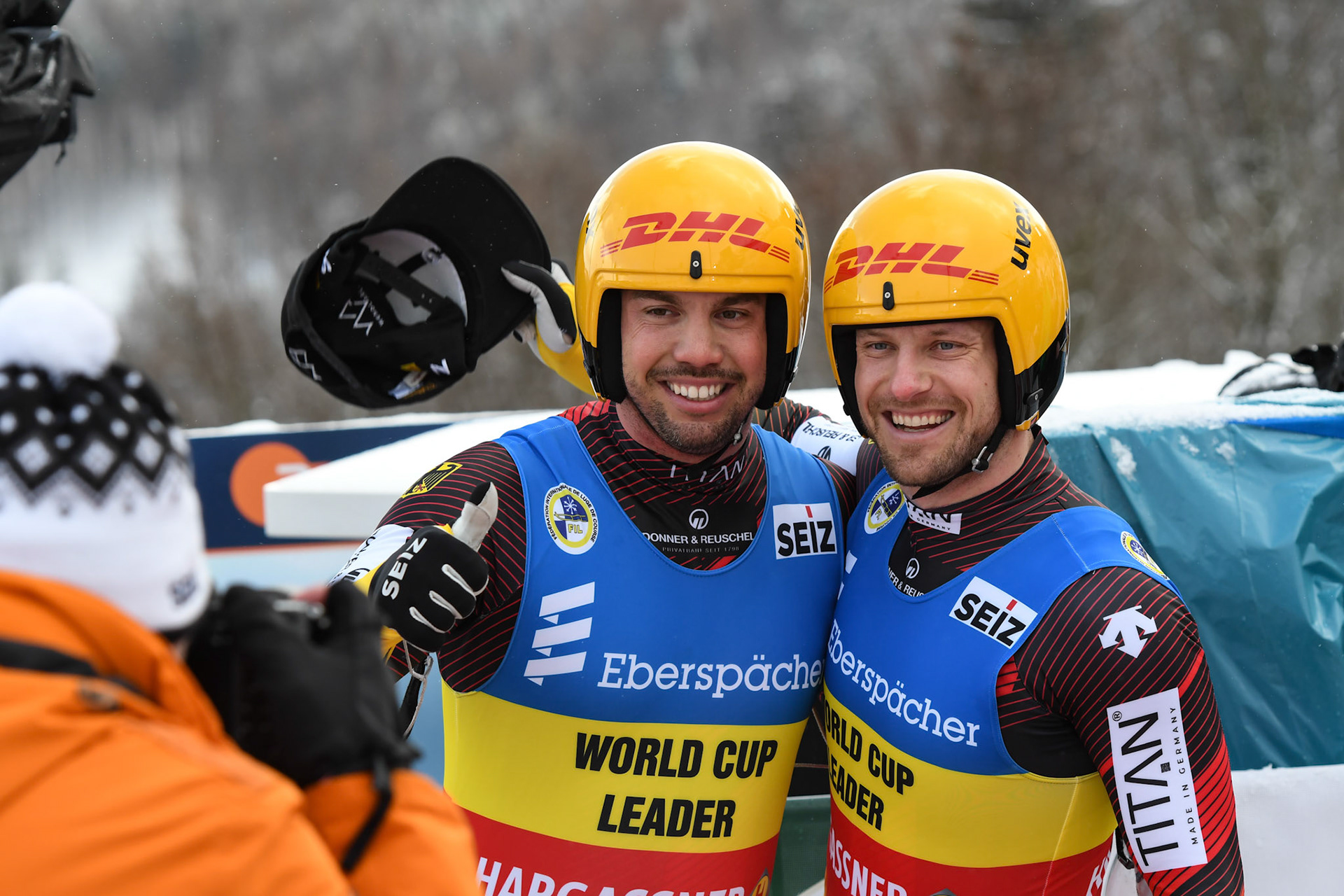 Tobias Wendl, Tobias Arlt, GER; Eberspächer Luge World Cup; Veltins Eisarena Winterberg 25.02.2023