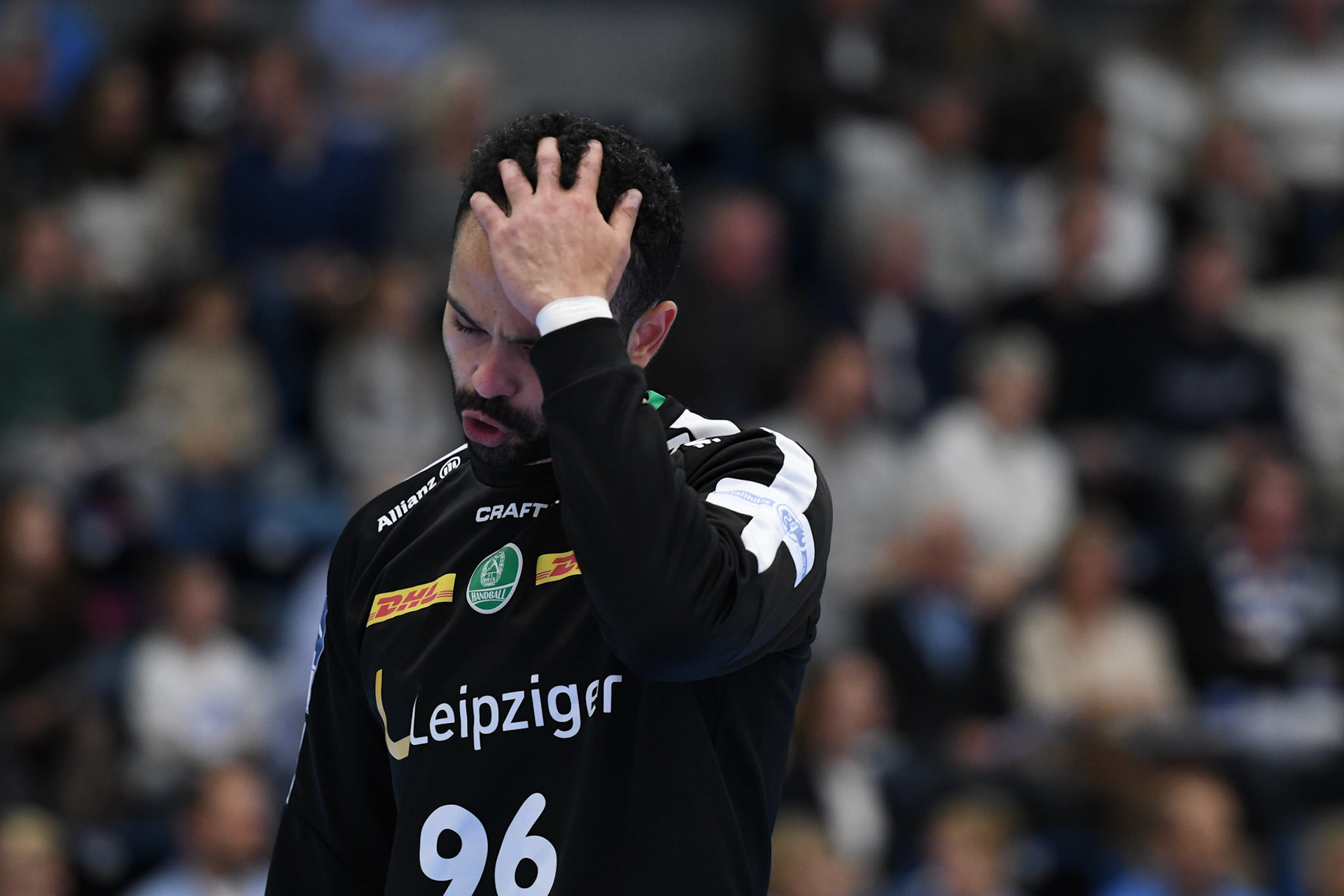 Mohamed El - Tayar #96;  Handball Bundesliga; VfL Gummersbach - SCDHFK Leipzig 09.10.2022