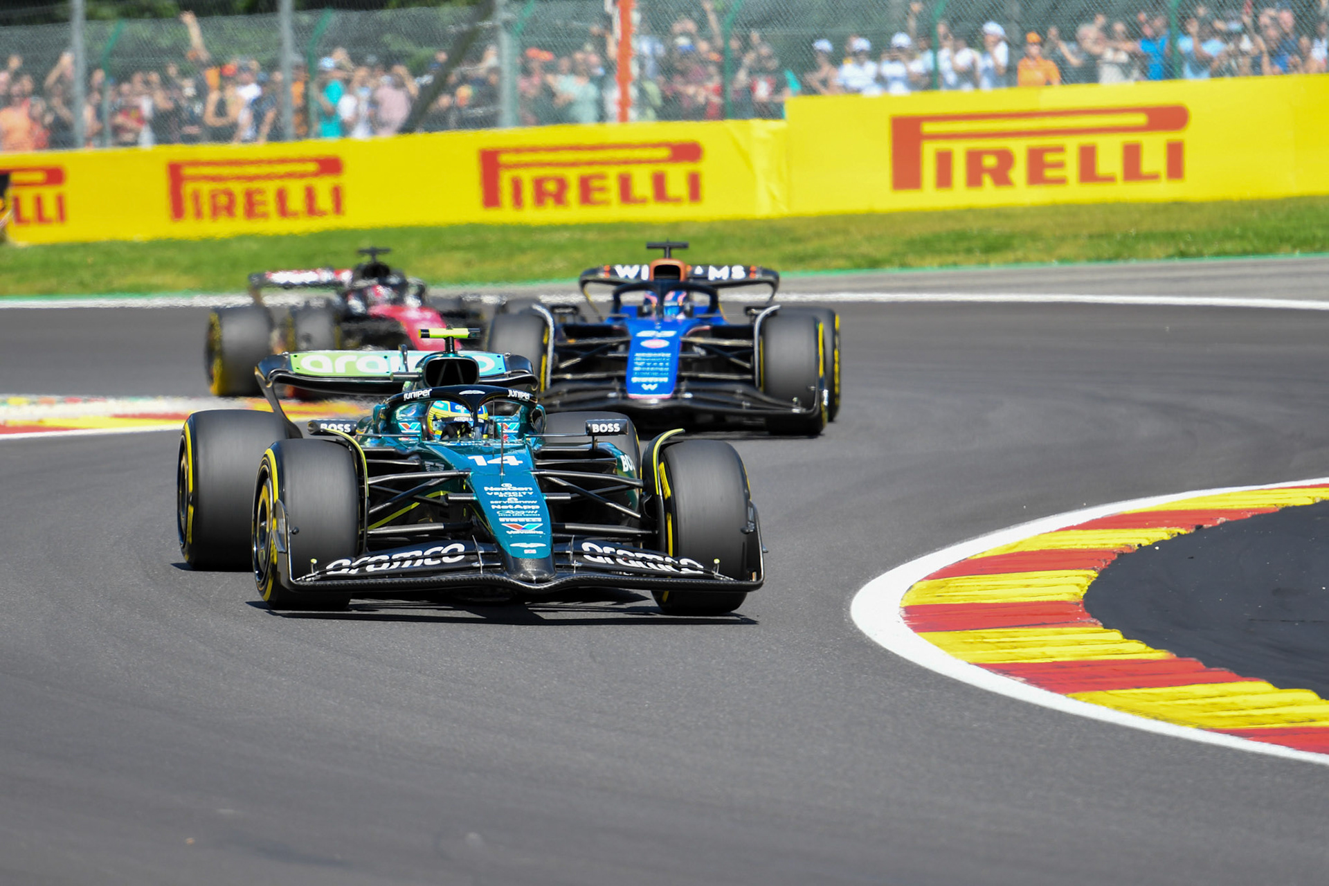 Fernando Alonso #14, Aston Martin Aramco F1 Team;Formel 1 GP Spa / Belgien. Sonntag, 28.07.2024