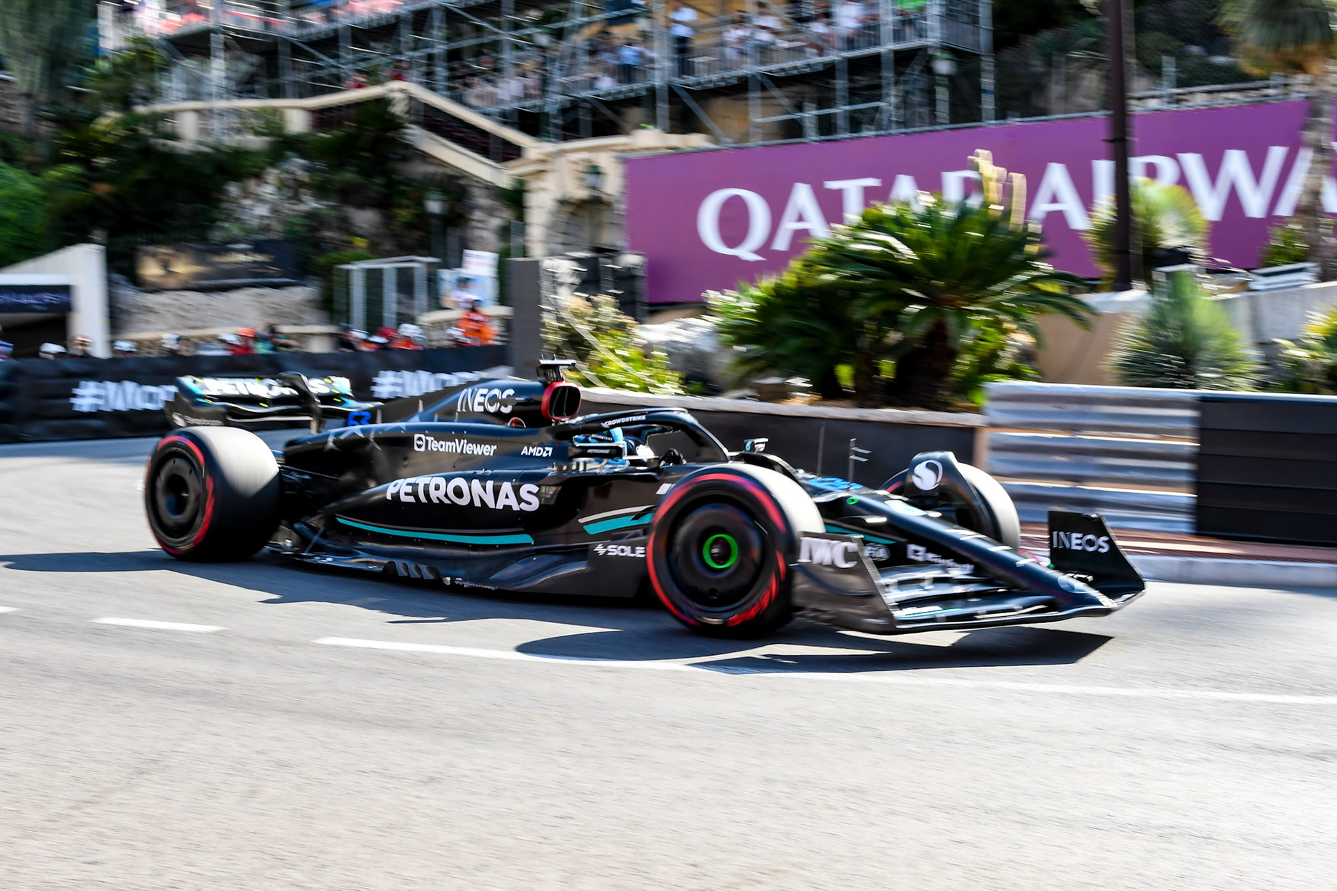 George Russell (GBR) Mercedes AMG F1 Team; Formel 1 GP Monaco. Freitag 26.05.2023