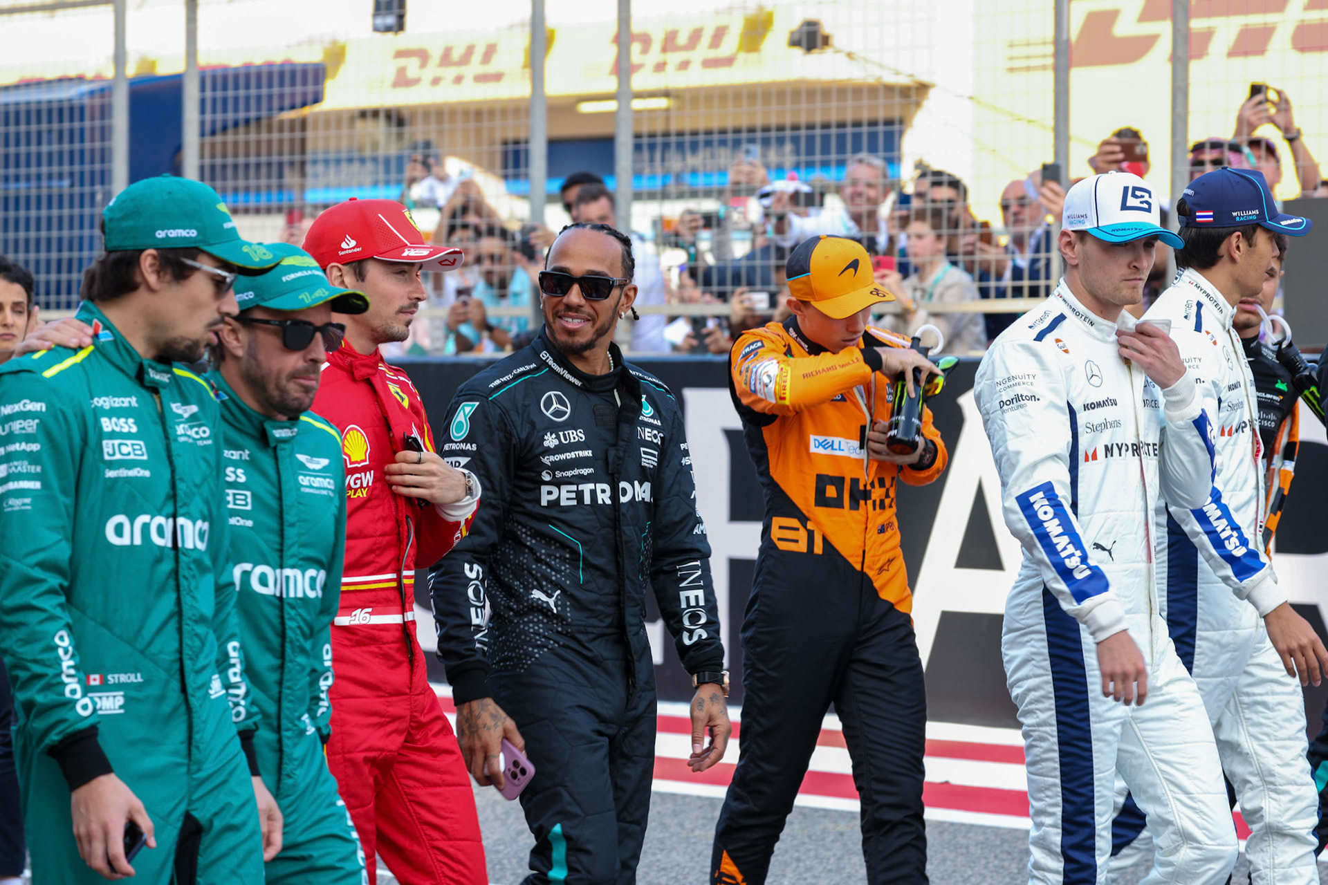 F1 Fahrer 2024; Formel 1 GP Bahrain. Samstag 02.03.2024