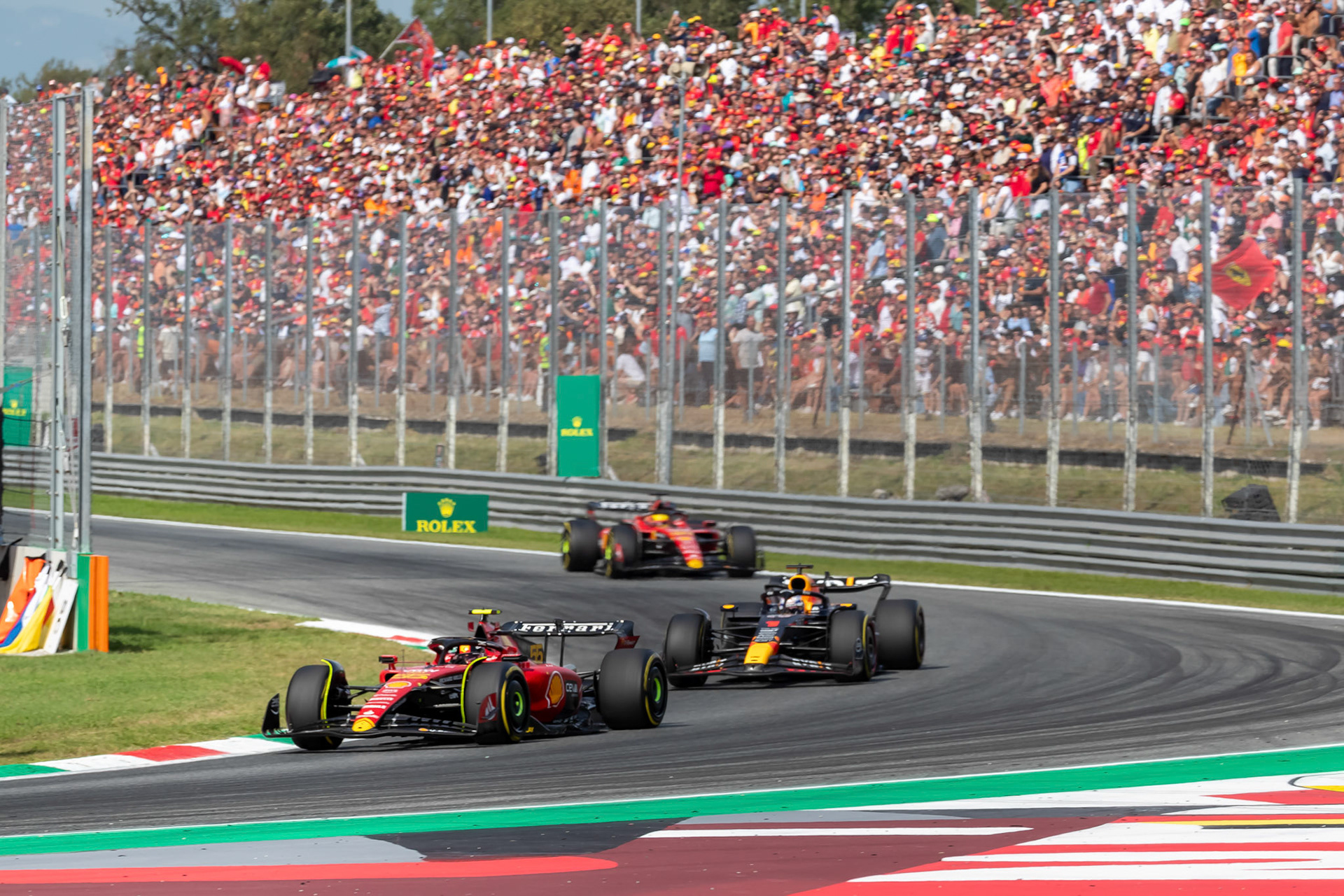 Carlos Sainz (ESP) Scuderia Ferrari; Formel 1 GP Italien / Monza. Sonntag, 03.09.2023