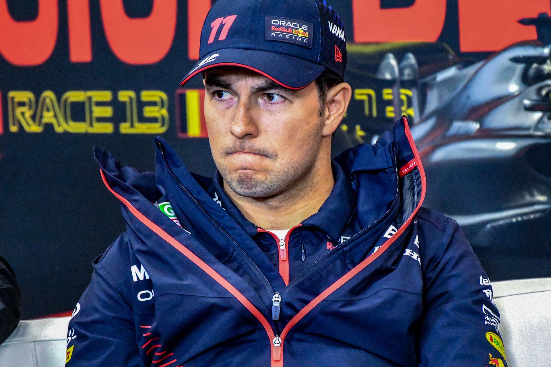 Sergio Perez (MEX) Red Bull Racing; Formel 1 GP Spa Francorchamps/ Belgien. Donnerstag, 27.07.2023