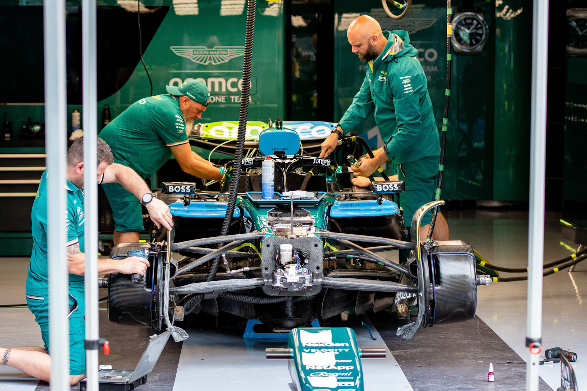Aston Martin Aramco F1 Team;Formel 1 GP Austria / Österreich. Donnerstag, 27.06.2024