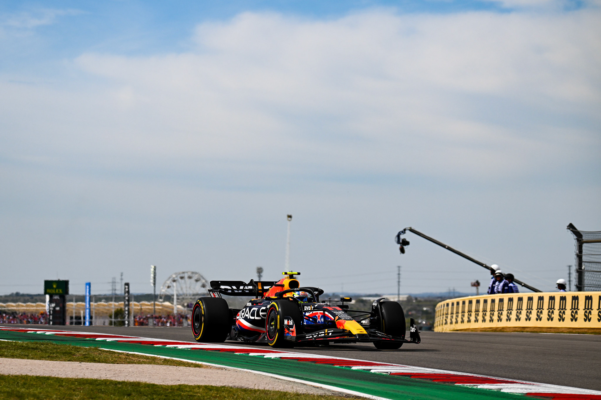 Sergio Perez (MEX) Red Bull Racing; Formel 1 GP USA Austin Texas. Samstag 21.10.2023