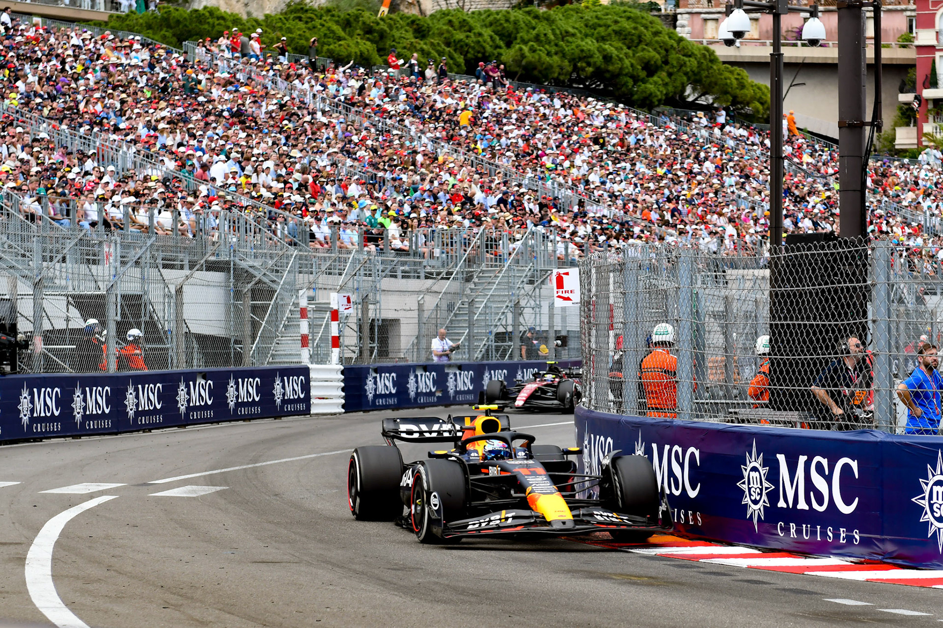 Sergio Perez (MEX) Red Bull Racing; Formel 1 GP Monaco. Sonntag 28.05.2023