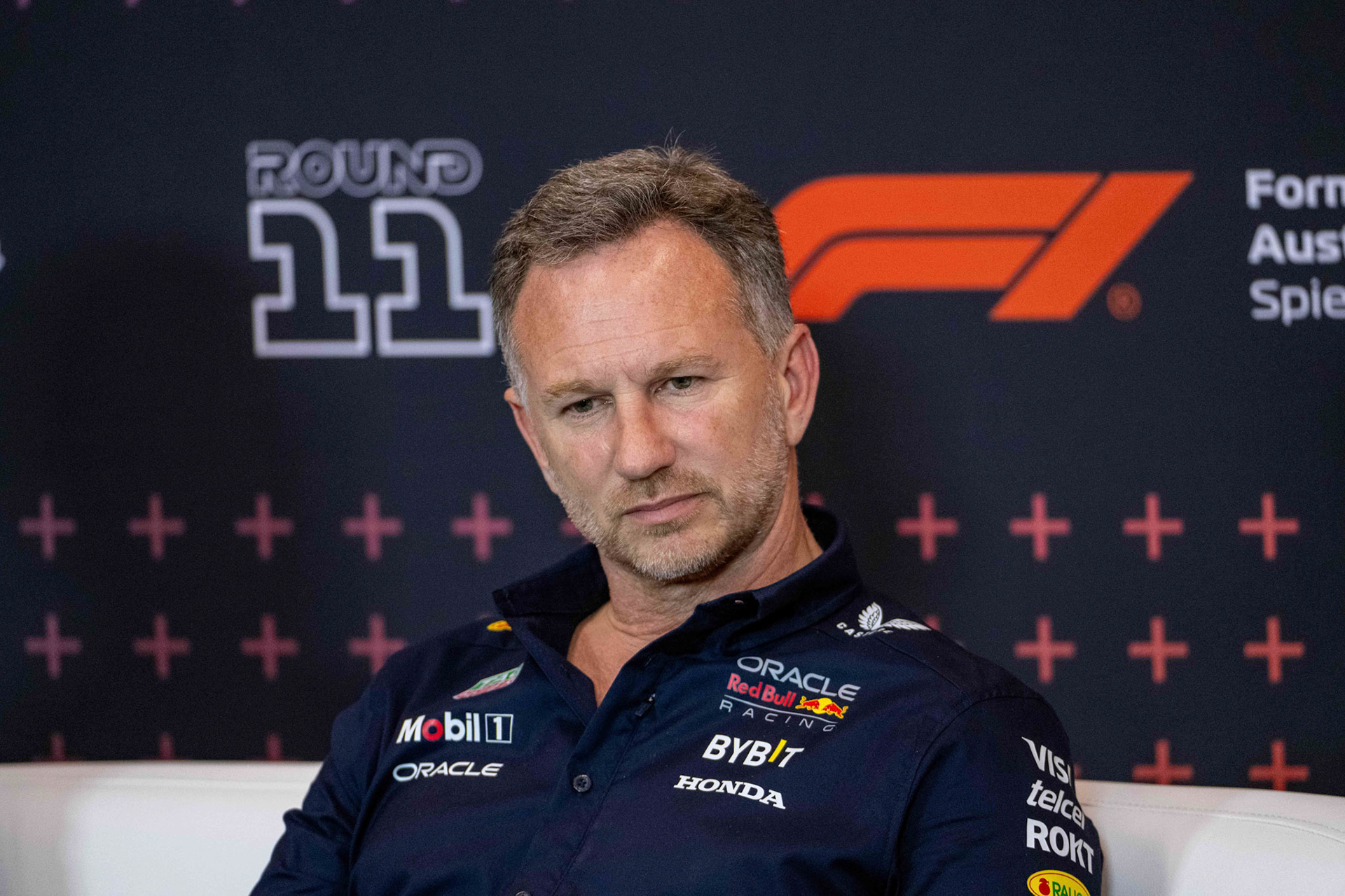 Christian Horner, Teamchef Oracle Red Bull Racing in der Pressekonferenz;Formel 1 GP Austria / Österreich. Freitag, 28.06.2024