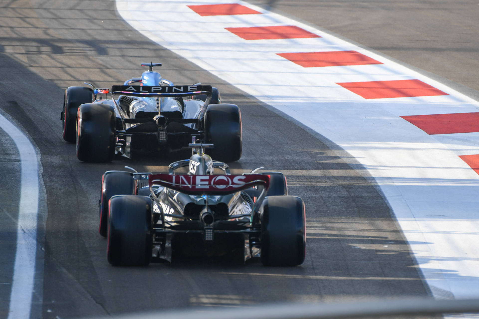 George Russell (GBR) Mercedes AMG F1 Team; Formel 1 GP Baku Azerbaijan. Freitag 28.04.2023